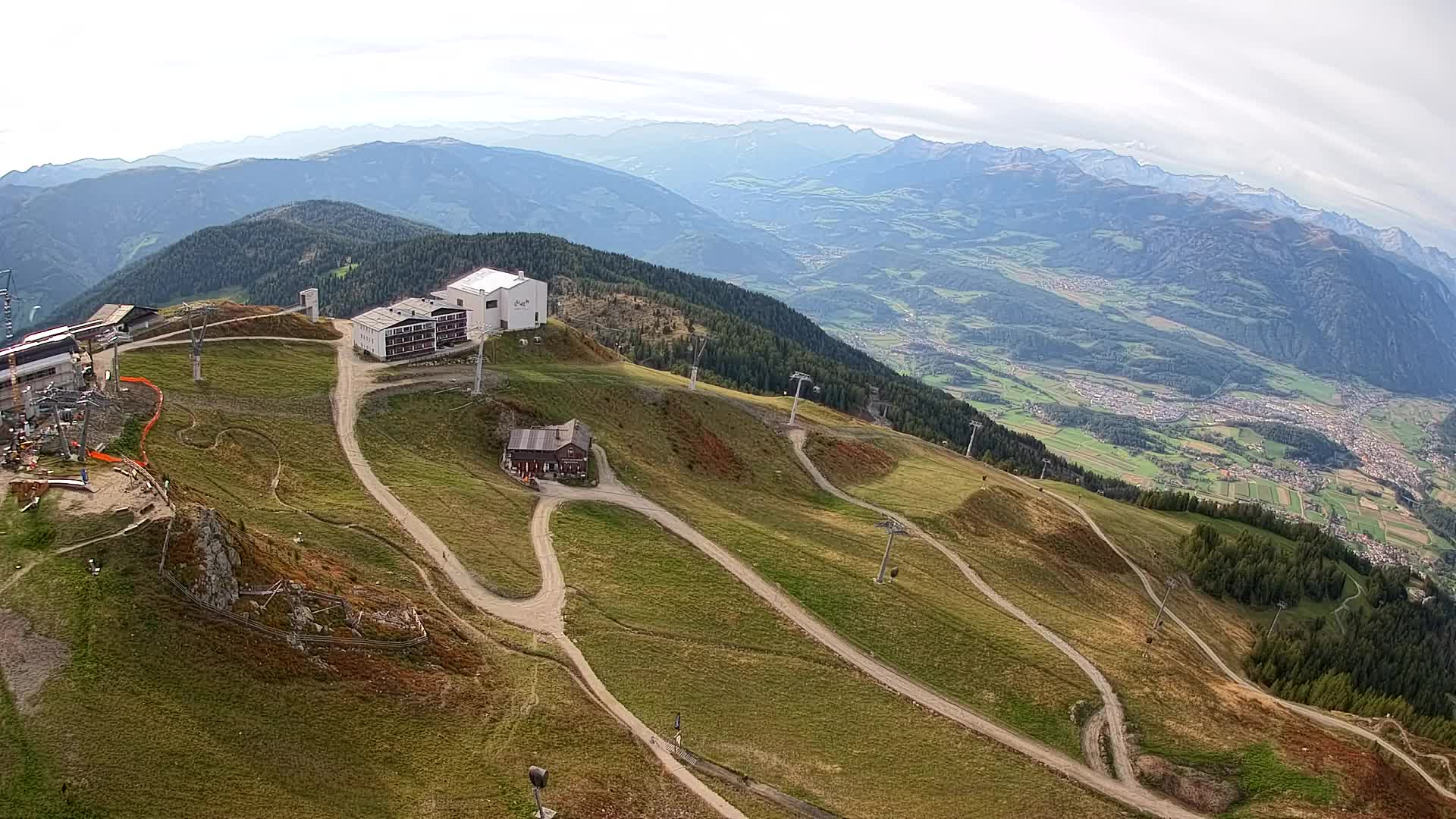 Skigebiet Kronplatz Gipfel | Blick auf Bruneck