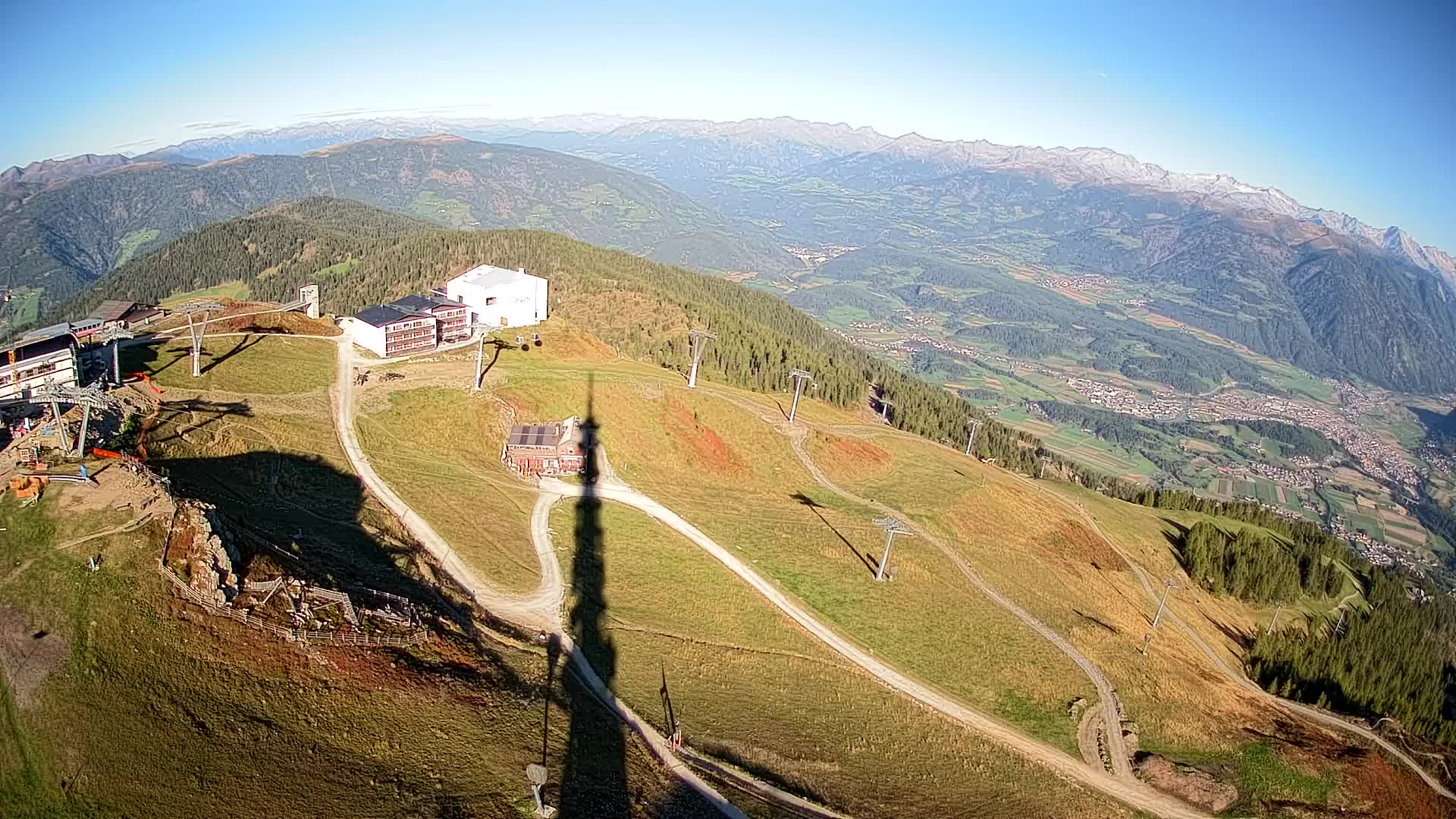 Skigebiet Kronplatz Gipfel | Blick auf Bruneck