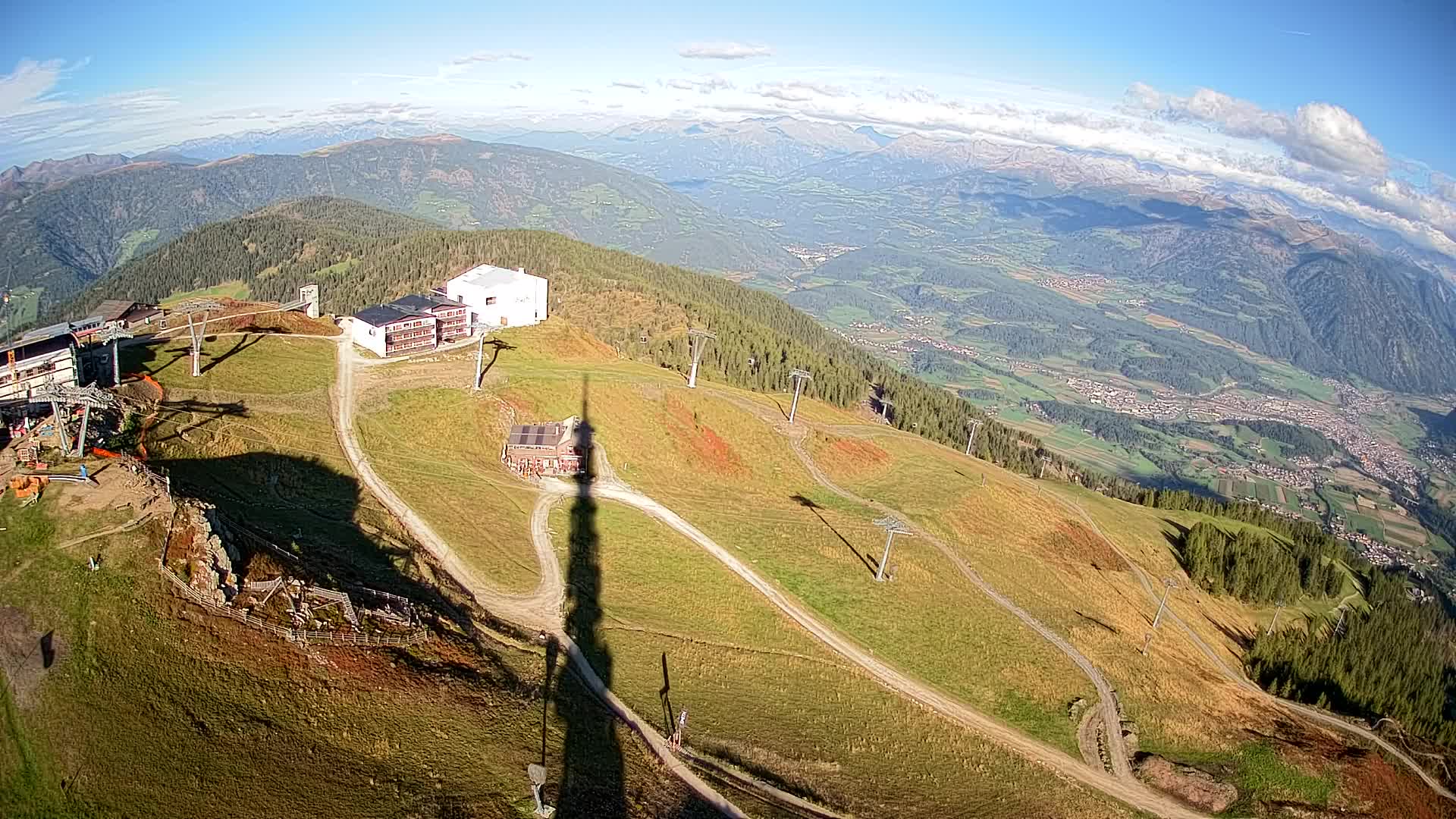Station de ski Kronplatz sommet | vue sur Brunico