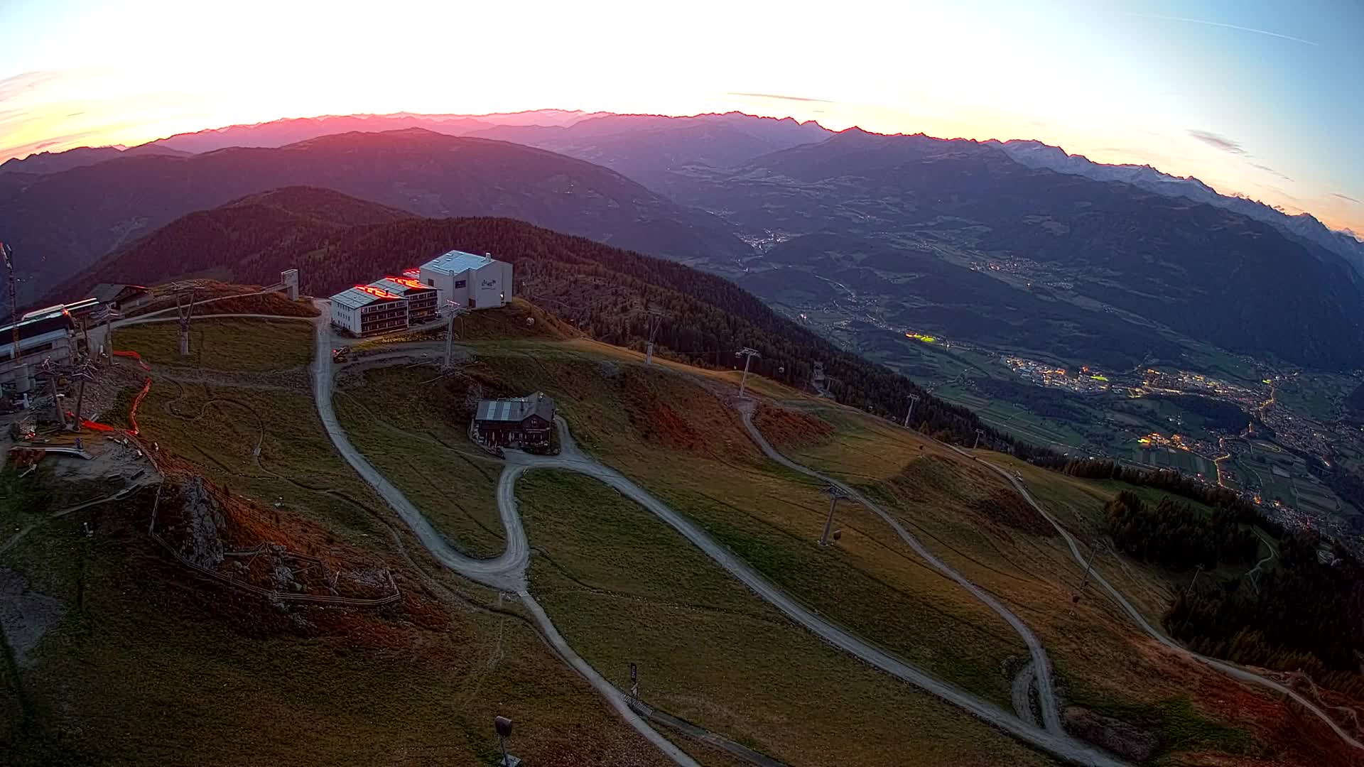 Kronplatz peak Ski resort | view to Bruneck