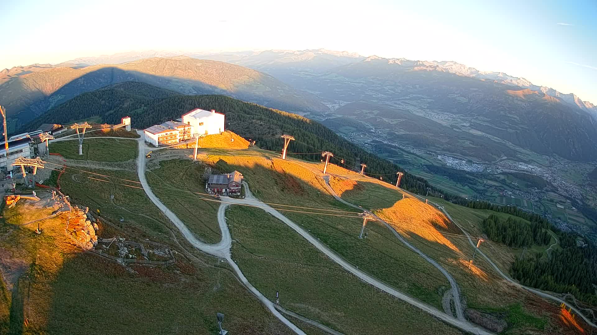 Skigebiet Kronplatz Gipfel | Blick auf Bruneck