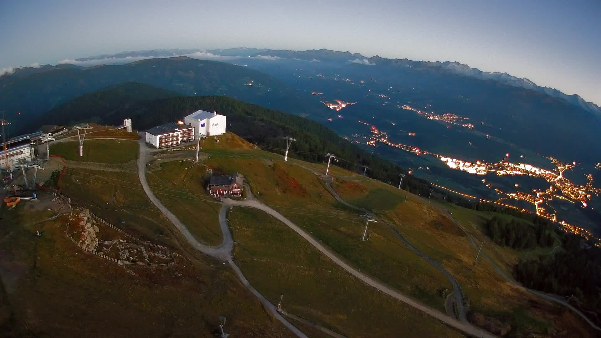 Station de ski Kronplatz sommet | vue sur Brunico