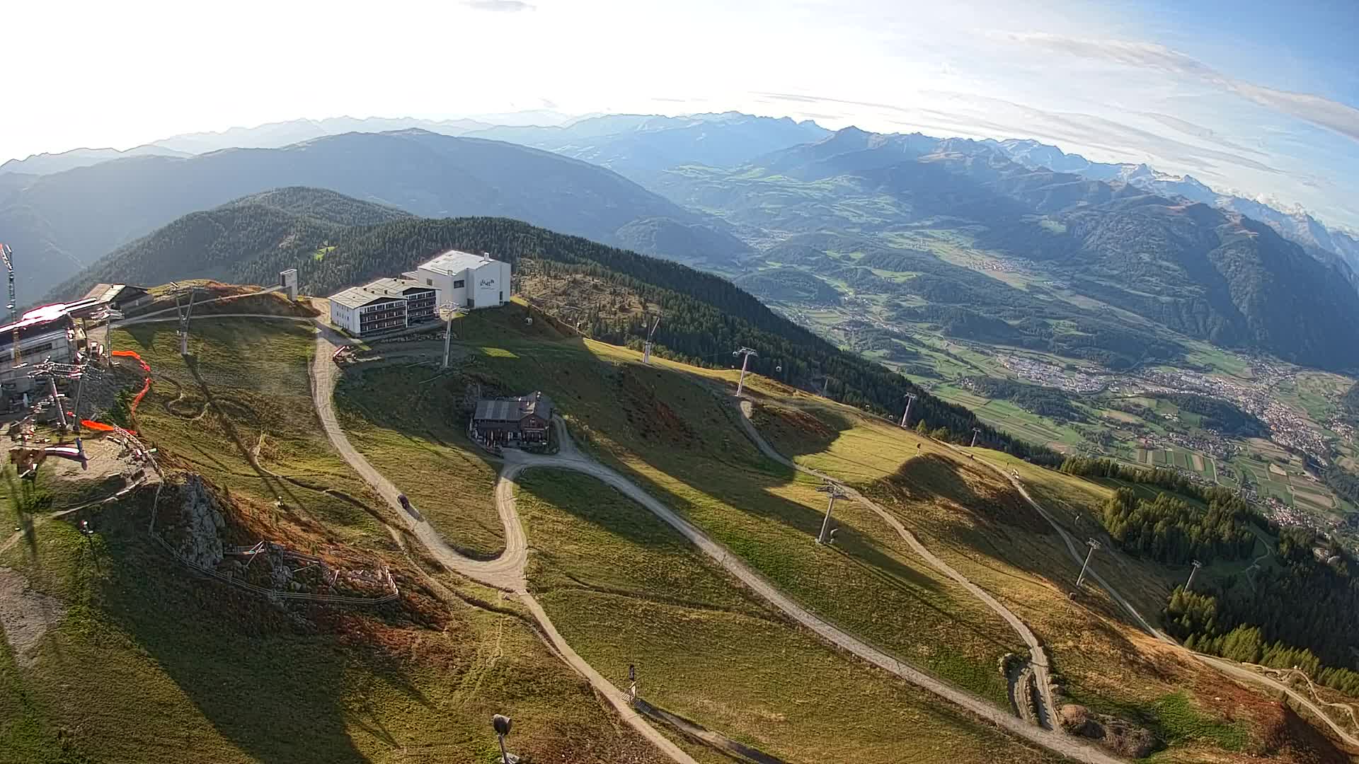 Skigebiet Kronplatz Gipfel | Blick auf Bruneck