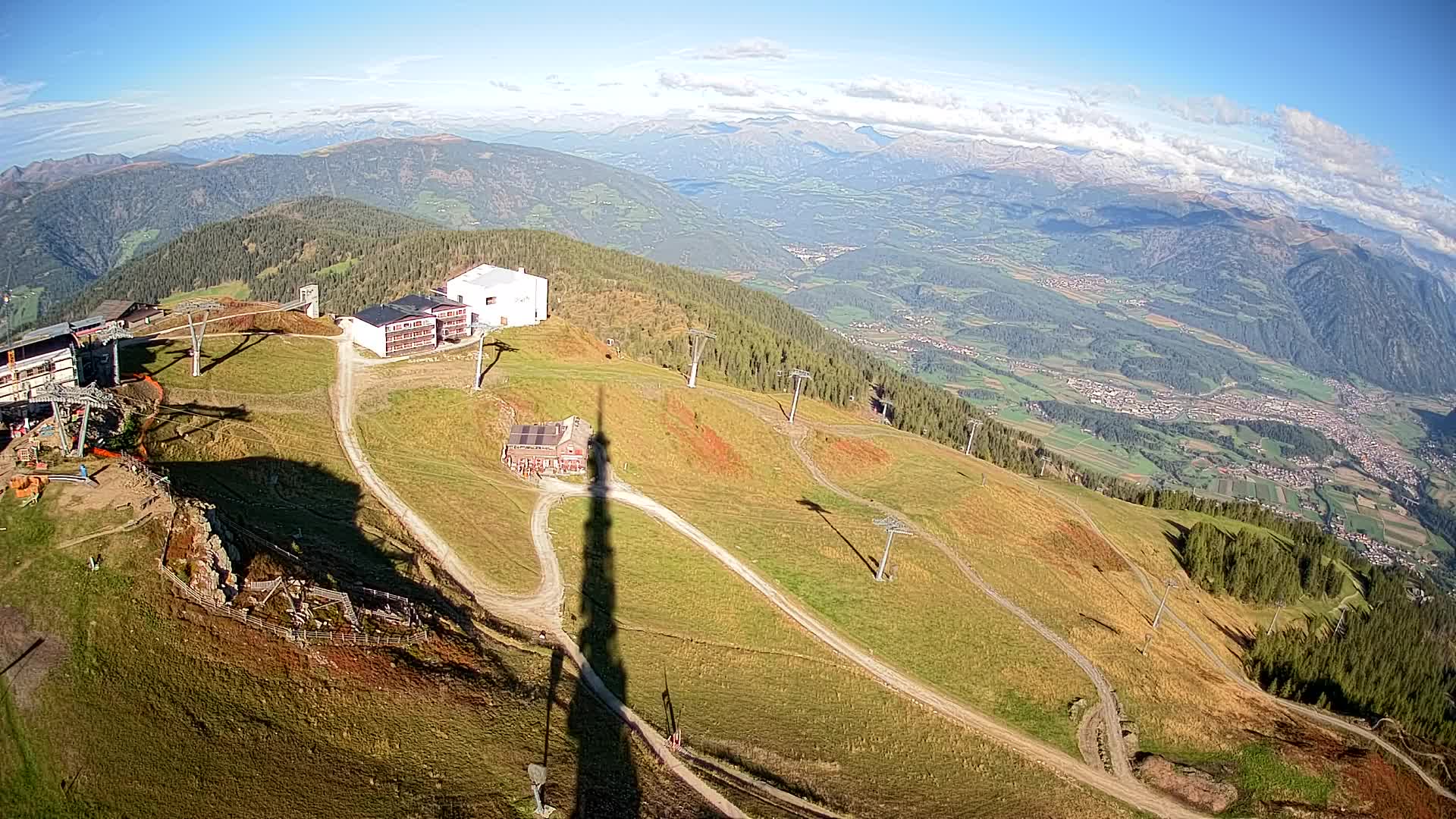 Stazione sciistica di Plan de Corones | vista su Brunico