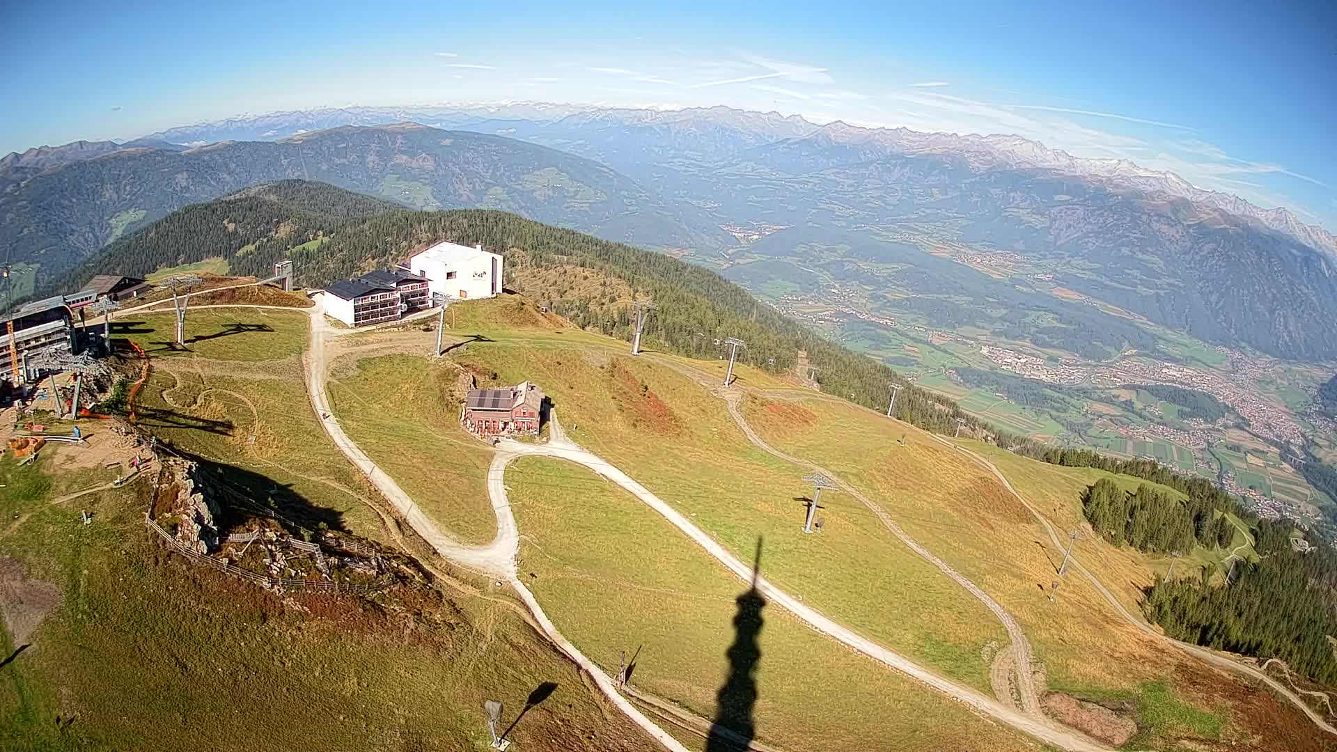 Skigebiet Kronplatz Gipfel | Blick auf Bruneck