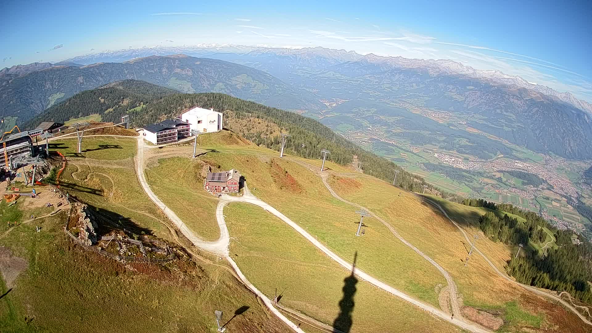 Skigebiet Kronplatz Gipfel | Blick auf Bruneck