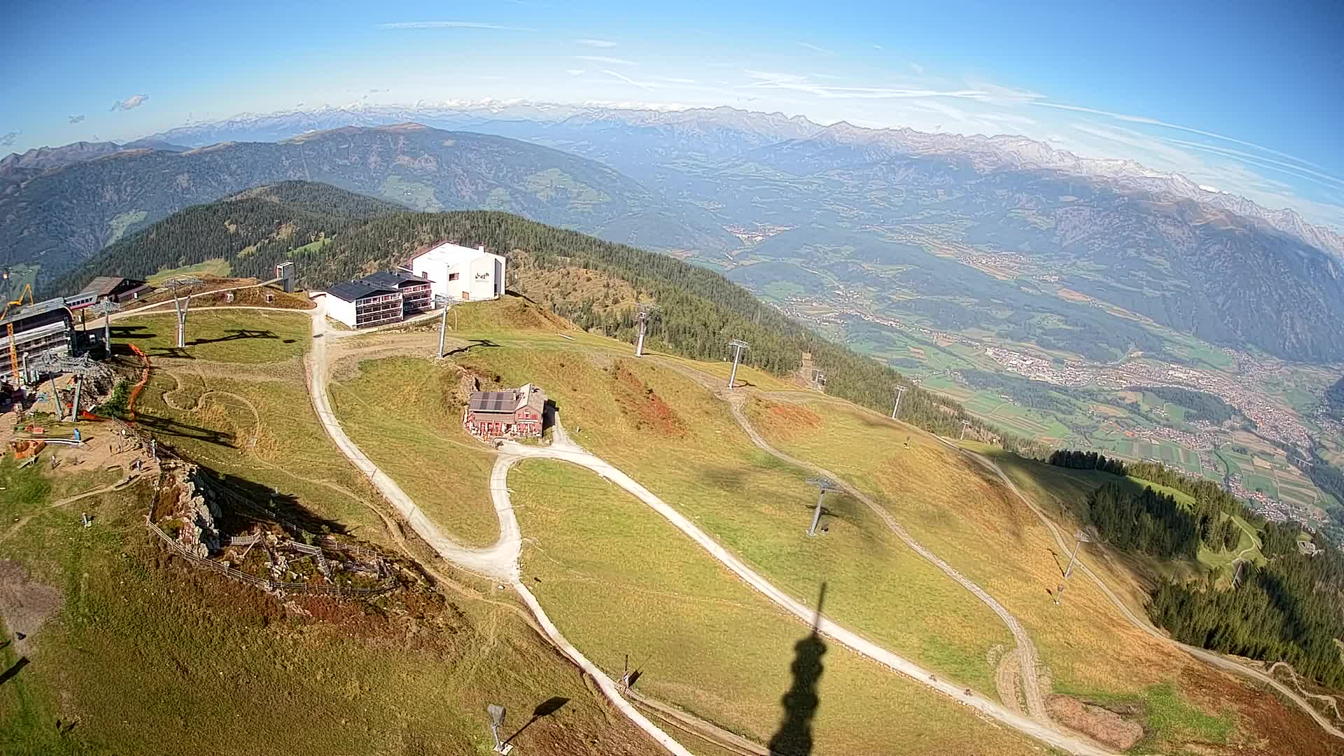 Skigebiet Kronplatz Gipfel | Blick auf Bruneck
