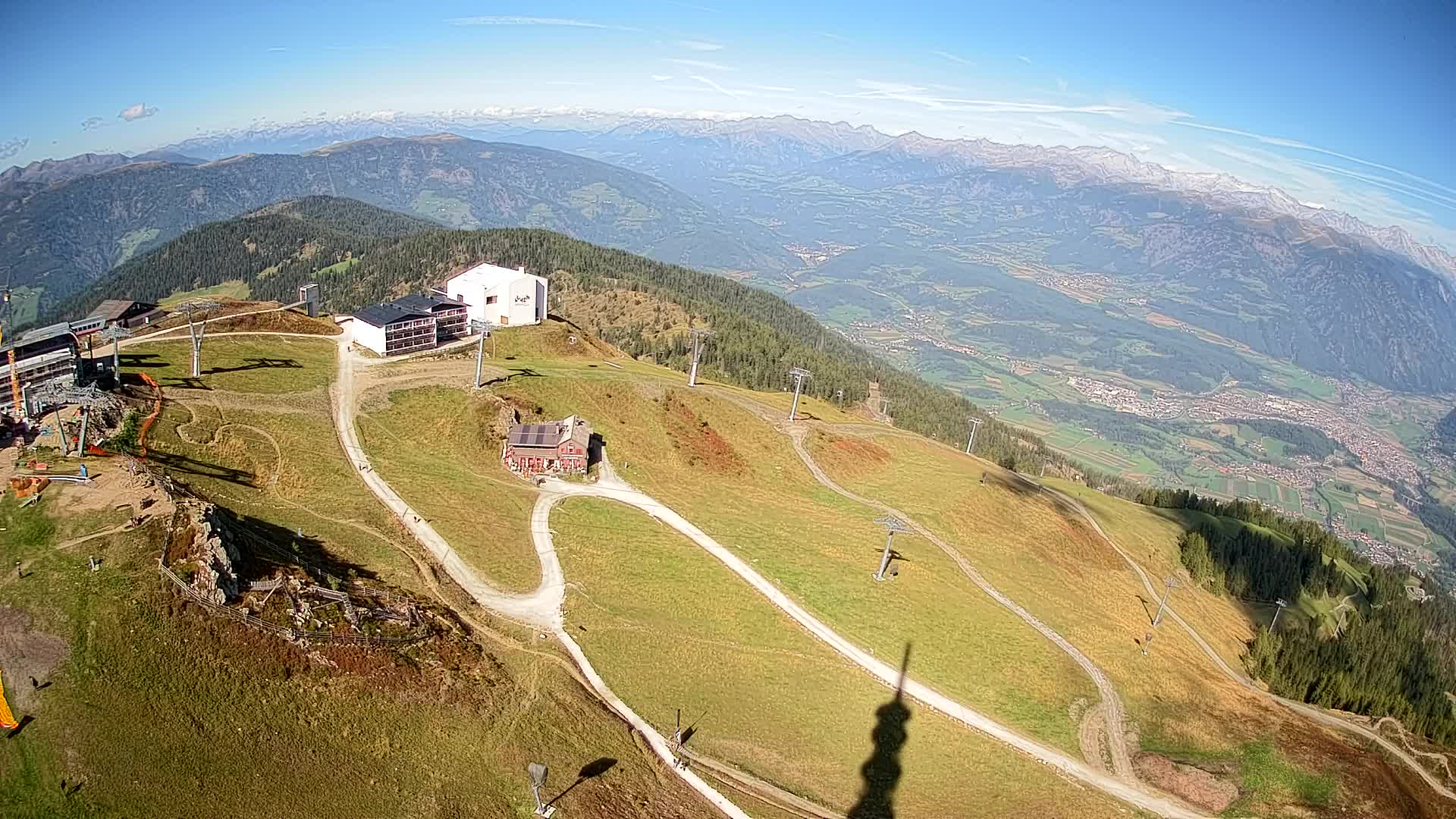 Skigebiet Kronplatz Gipfel | Blick auf Bruneck