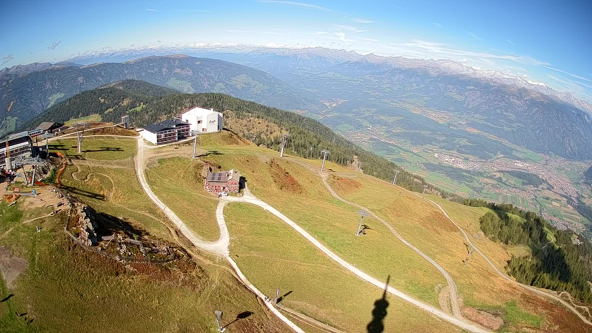 Station de ski Kronplatz sommet | vue sur Brunico