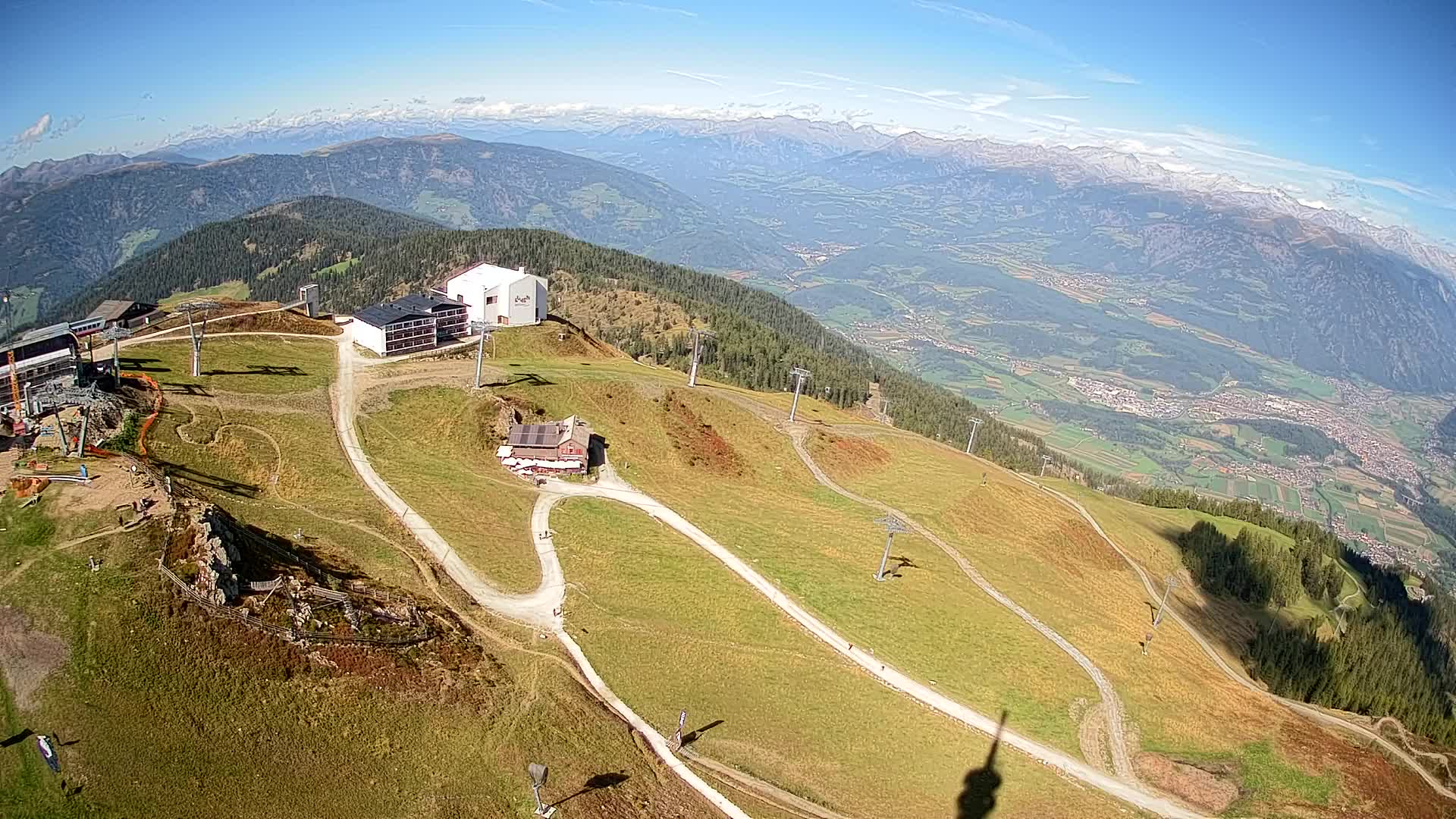 Skigebiet Kronplatz Gipfel | Blick auf Bruneck