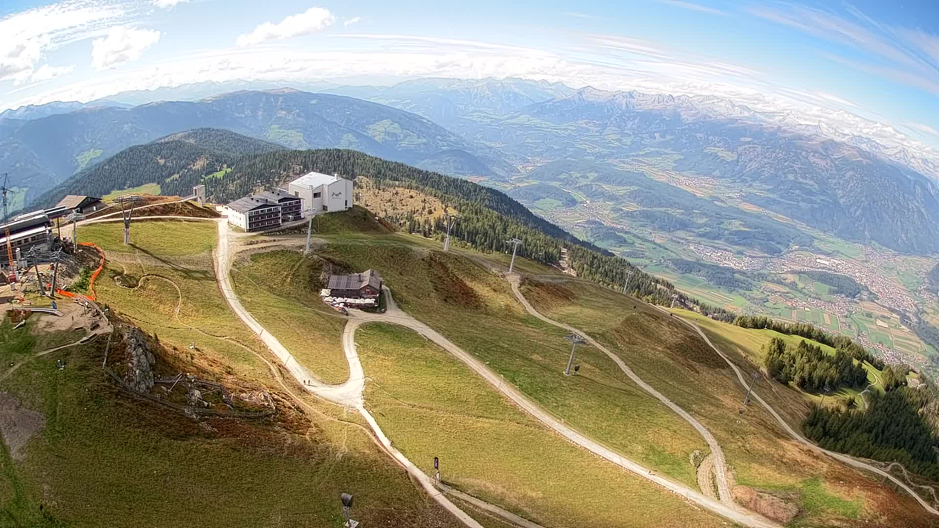 Station de ski Kronplatz sommet | vue sur Brunico