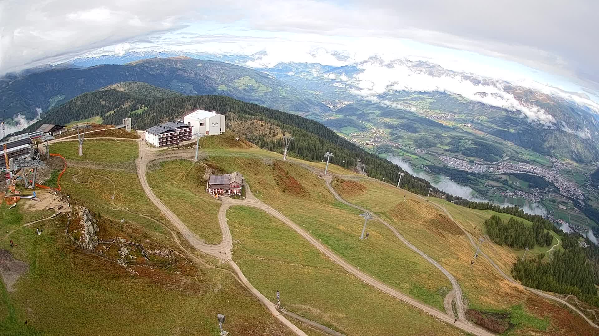 Smučišče Kronplatz – vrh | pogled na Bruneck