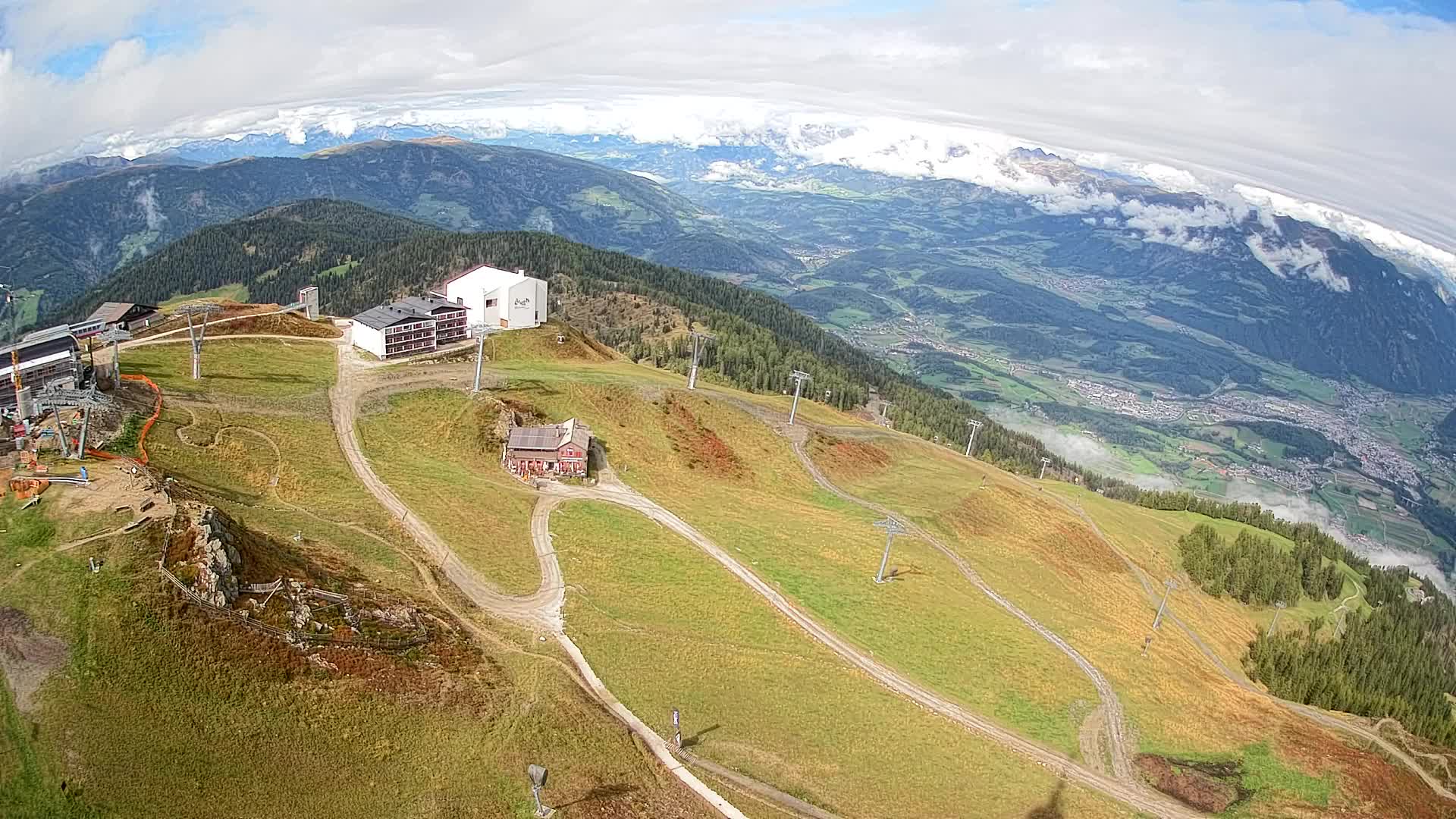 Kronplatz peak Ski resort | view to Bruneck