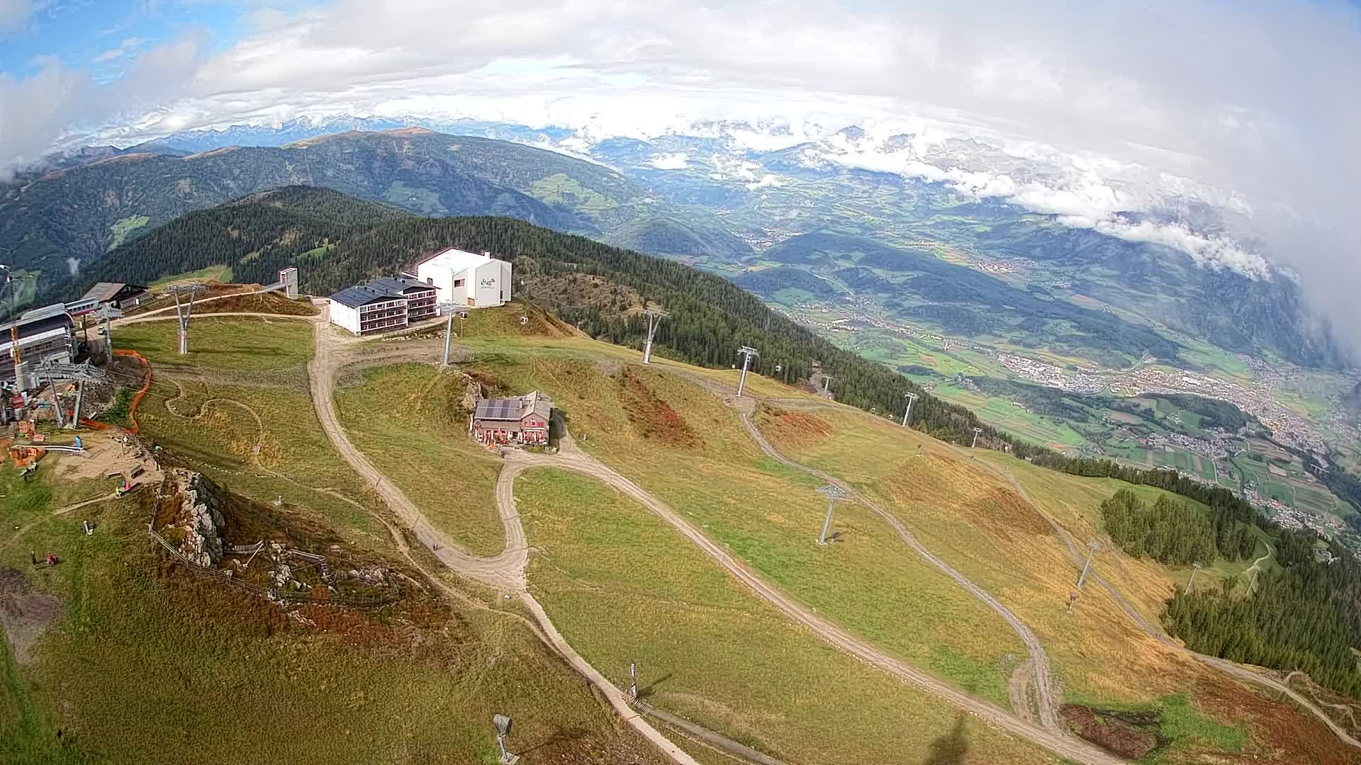 Kronplatz peak Ski resort | view to Bruneck