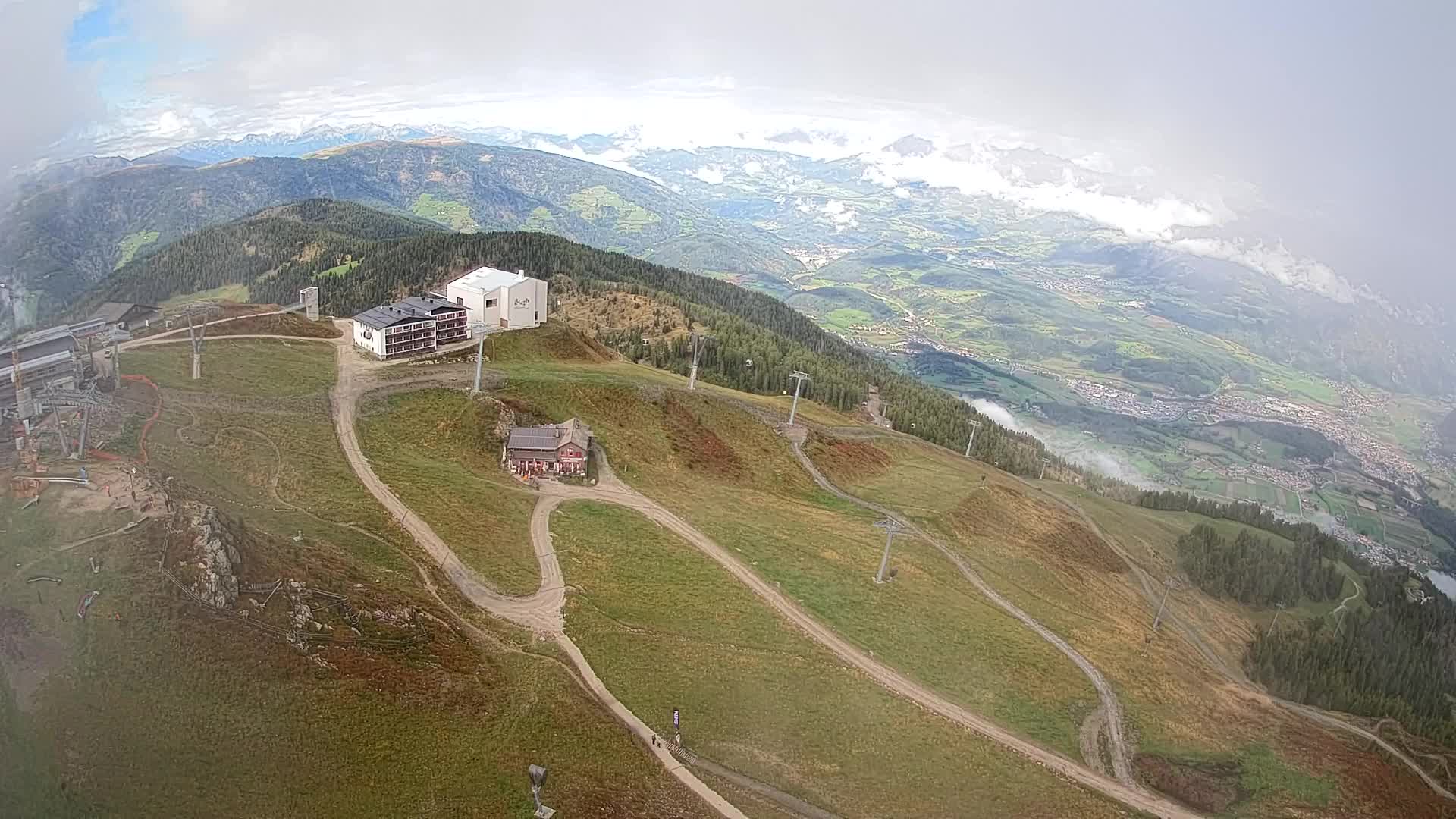 Kronplatz peak Ski resort | view to Bruneck