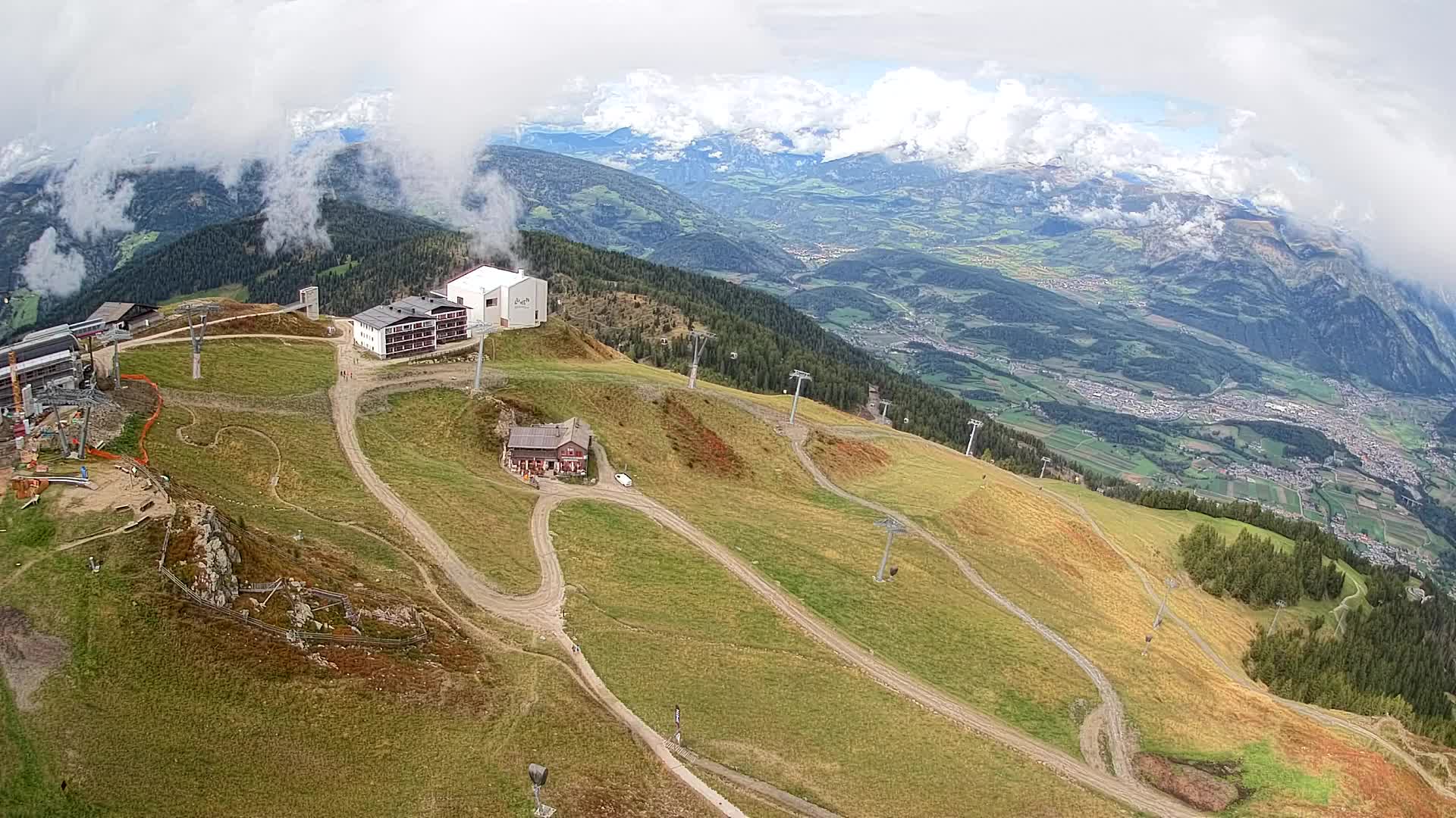 Kronplatz peak Ski resort | view to Bruneck