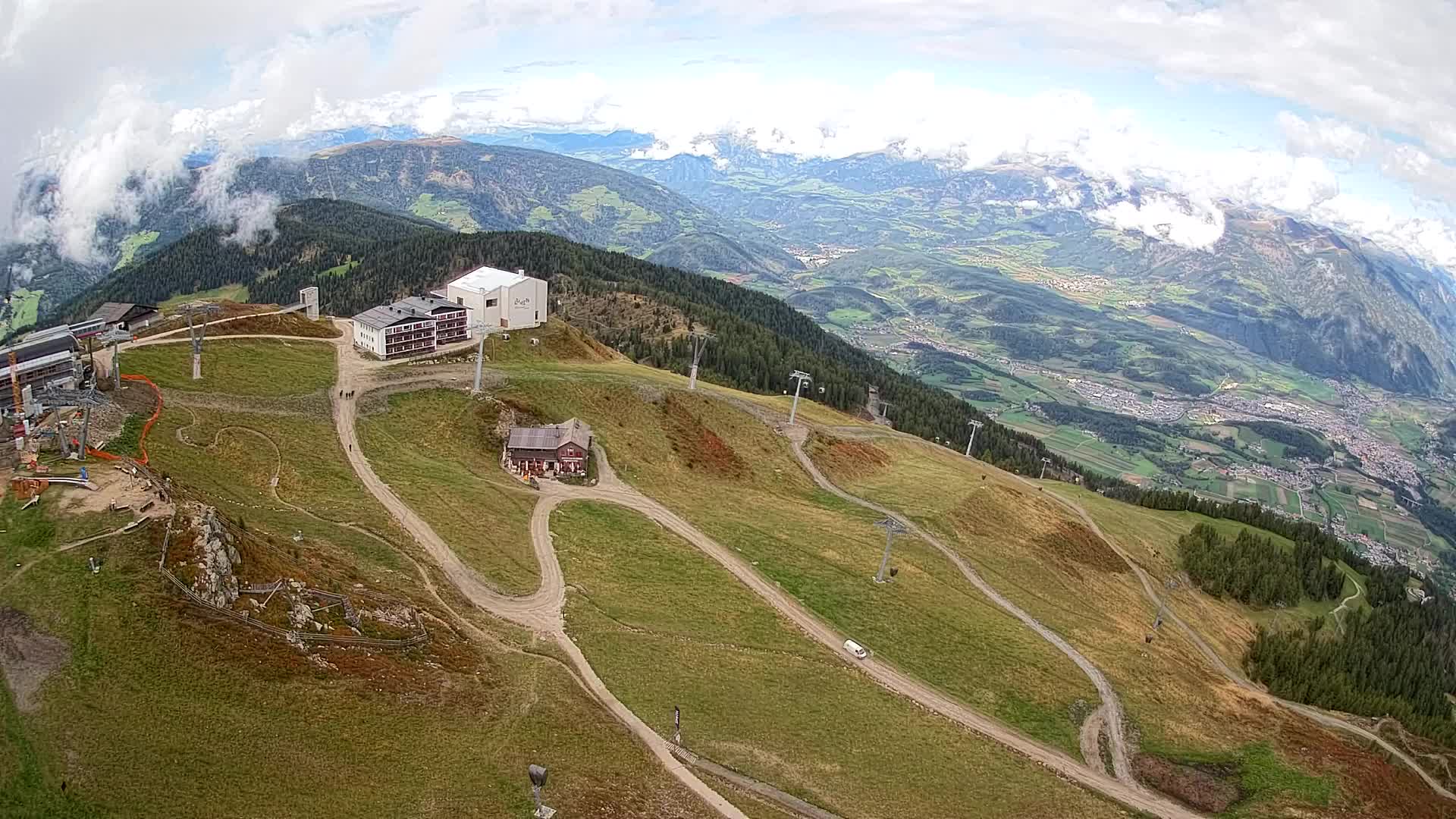 Kronplatz peak Ski resort | view to Bruneck