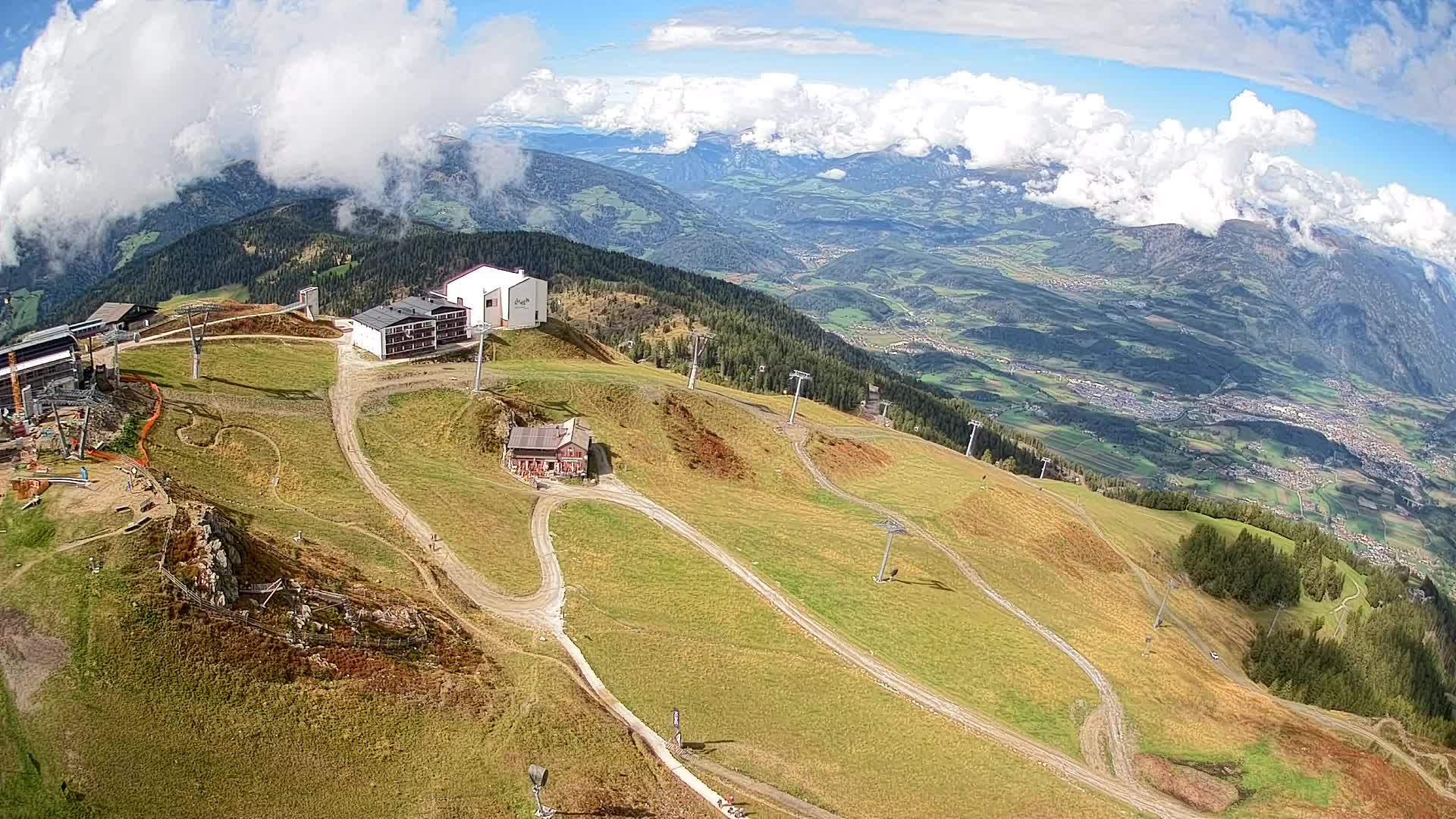Station de ski Kronplatz sommet | vue sur Brunico