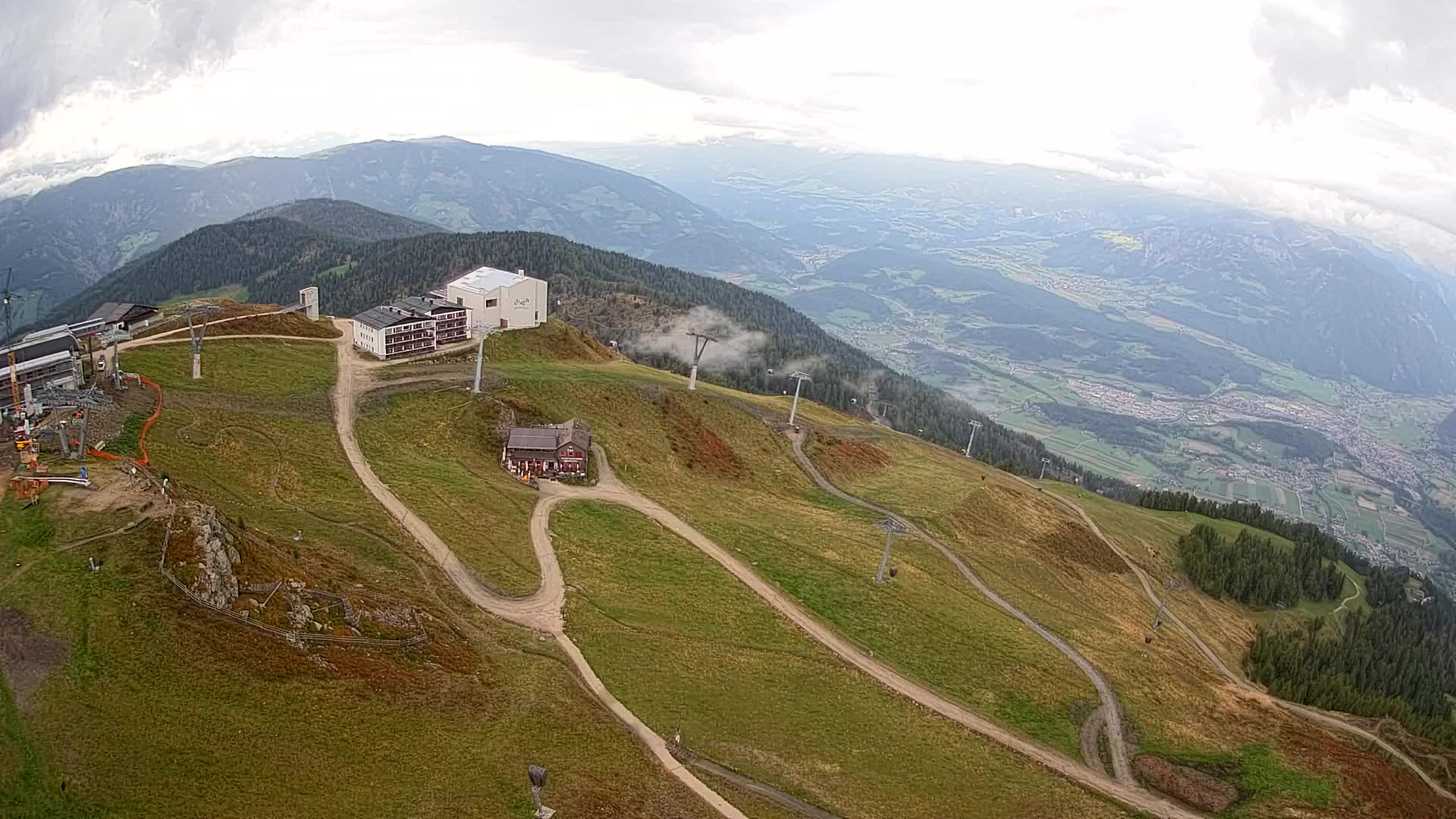 Kronplatz peak Ski resort | view to Bruneck