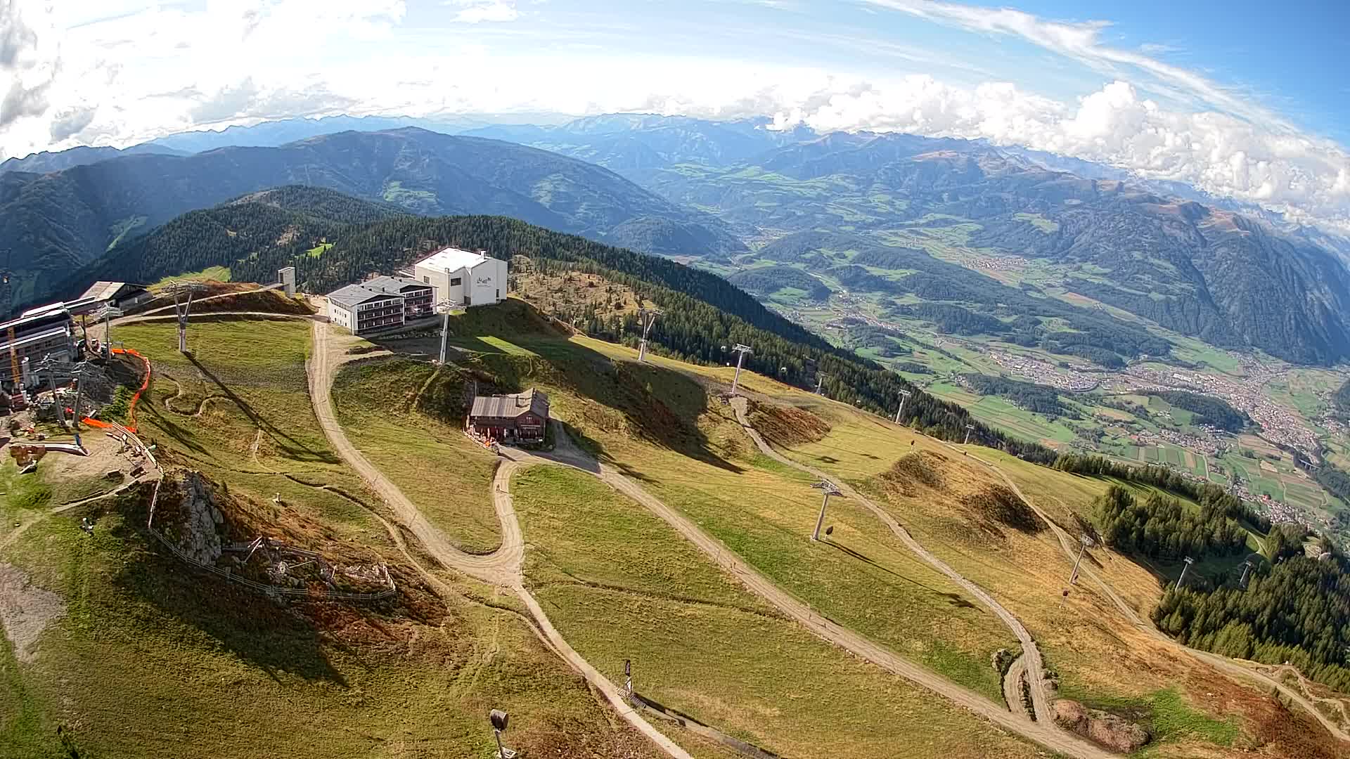 Skigebiet Kronplatz Gipfel | Blick auf Bruneck