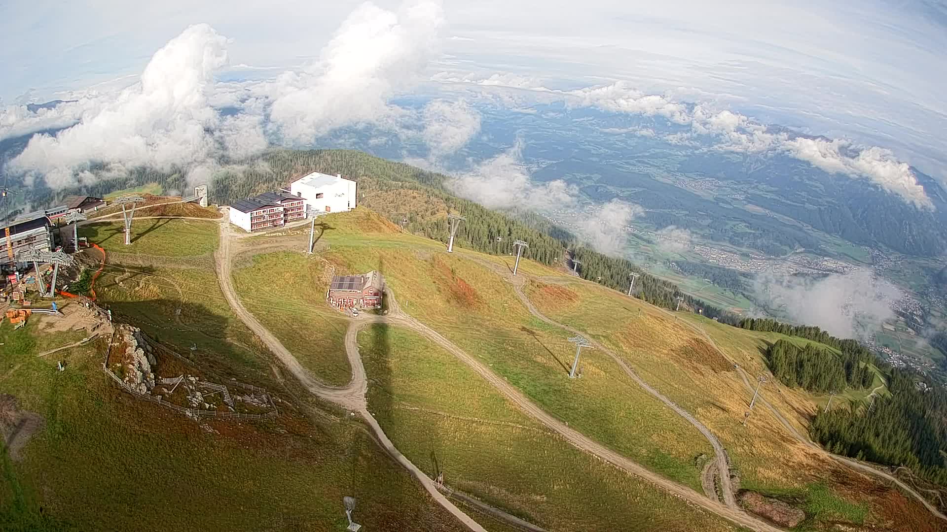 Kronplatz peak Ski resort | view to Bruneck