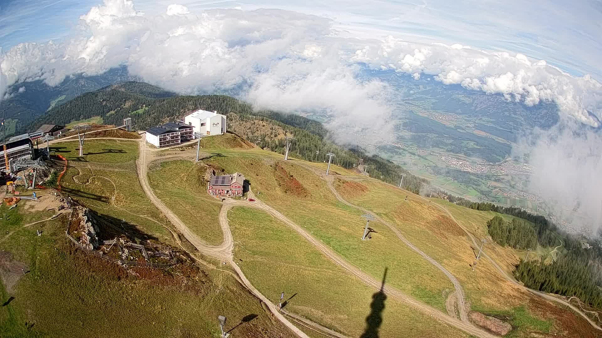 Kronplatz peak Ski resort | view to Bruneck