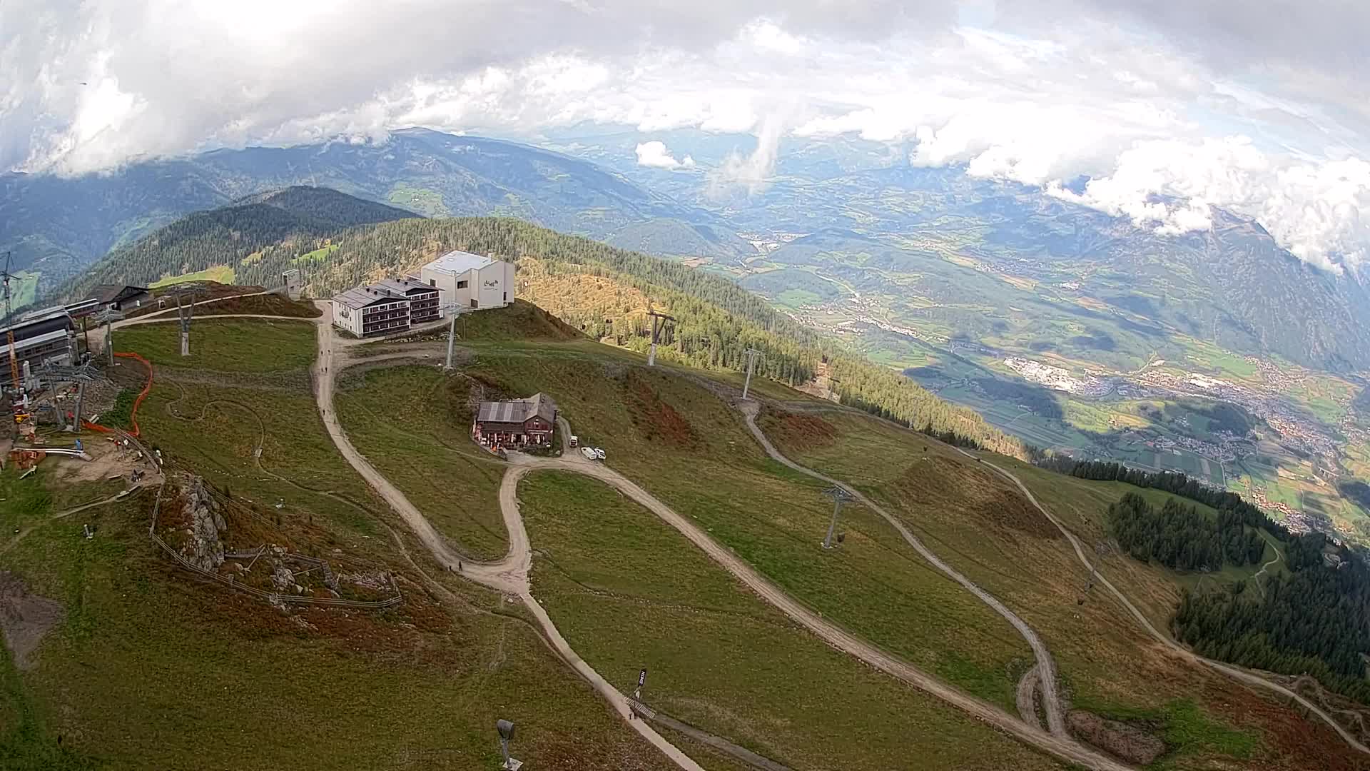 Kronplatz peak Ski resort | view to Bruneck