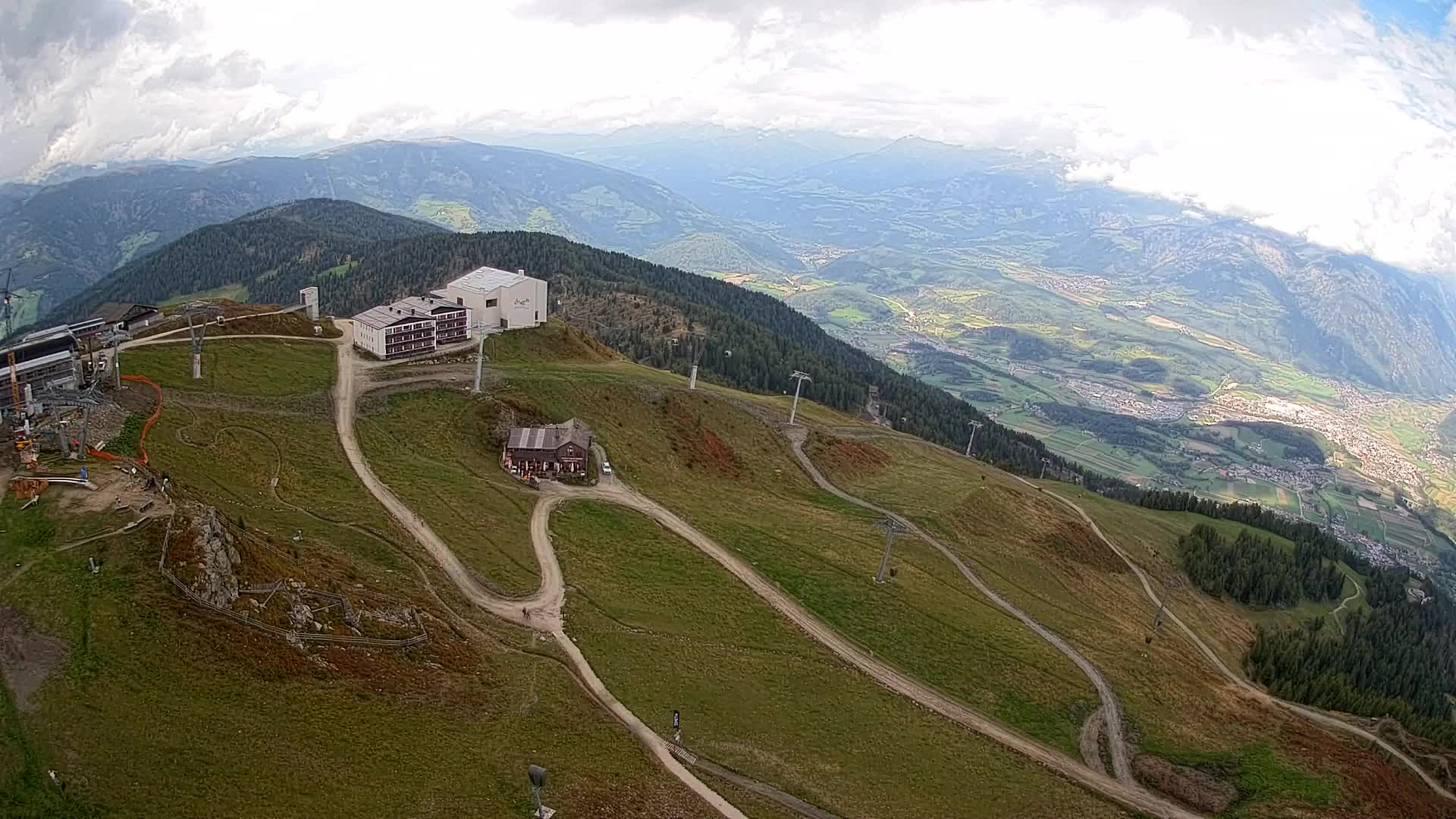 Kronplatz peak Ski resort | view to Bruneck