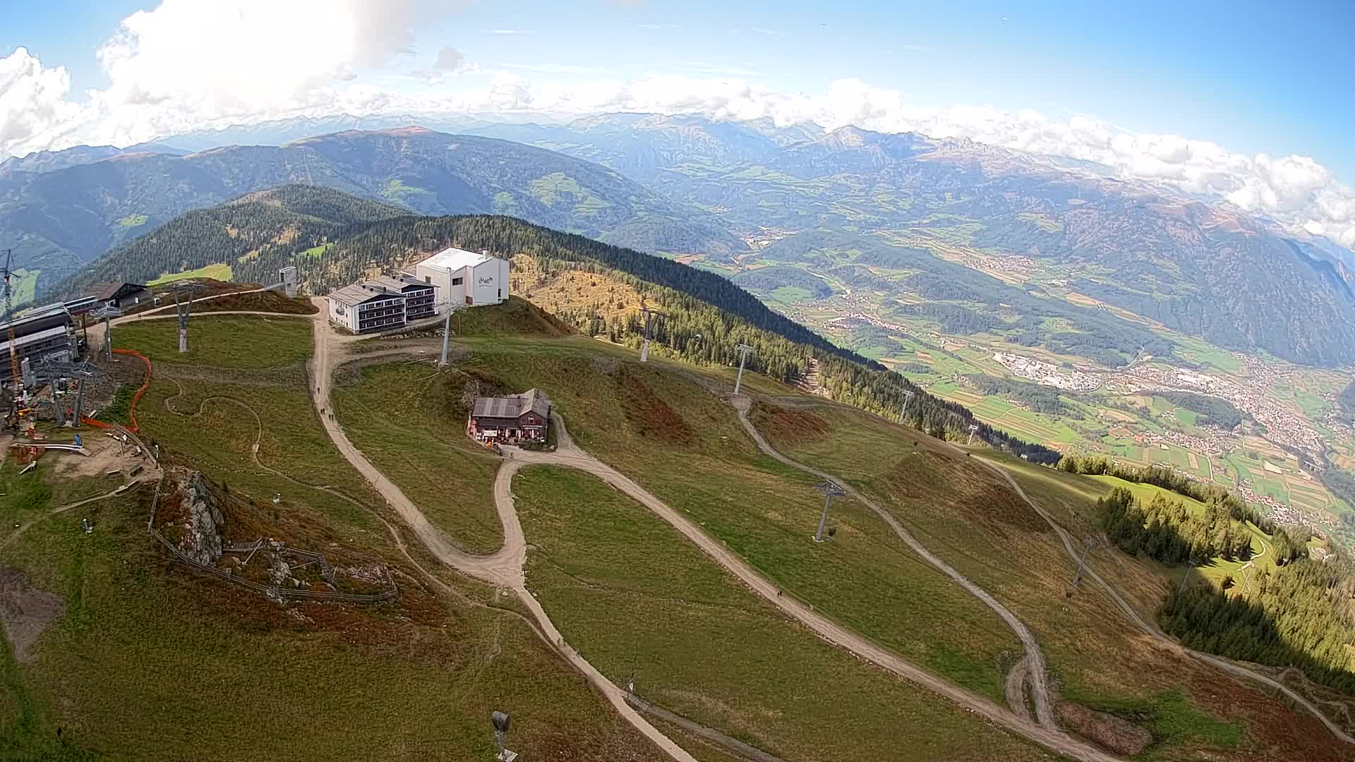 Kronplatz peak Ski resort | view to Bruneck