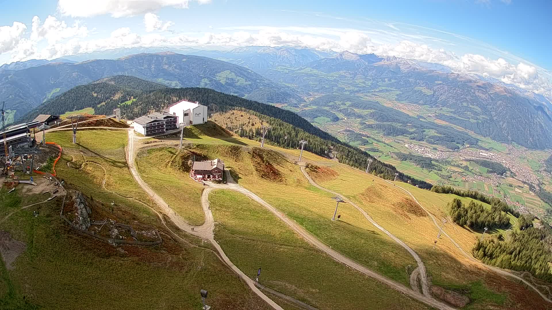 Skigebiet Kronplatz Gipfel | Blick auf Bruneck
