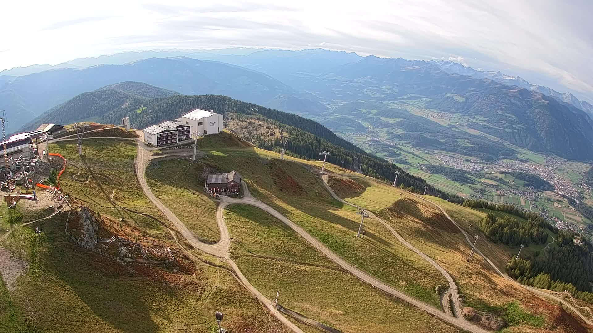 Skigebiet Kronplatz Gipfel | Blick auf Bruneck