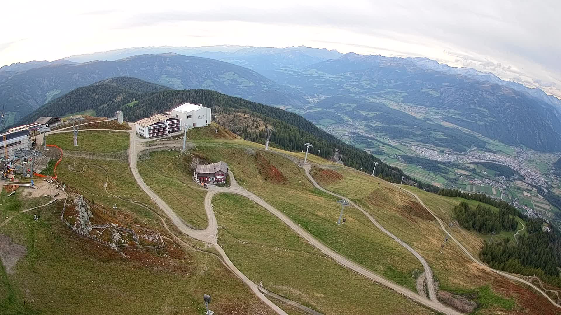 Kronplatz peak Ski resort | view to Bruneck