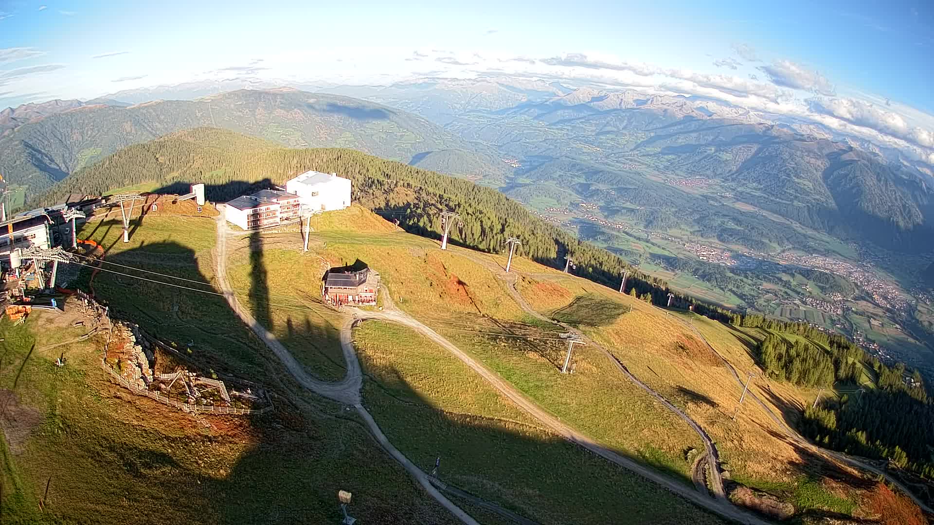 Stazione sciistica di Plan de Corones | vista su Brunico