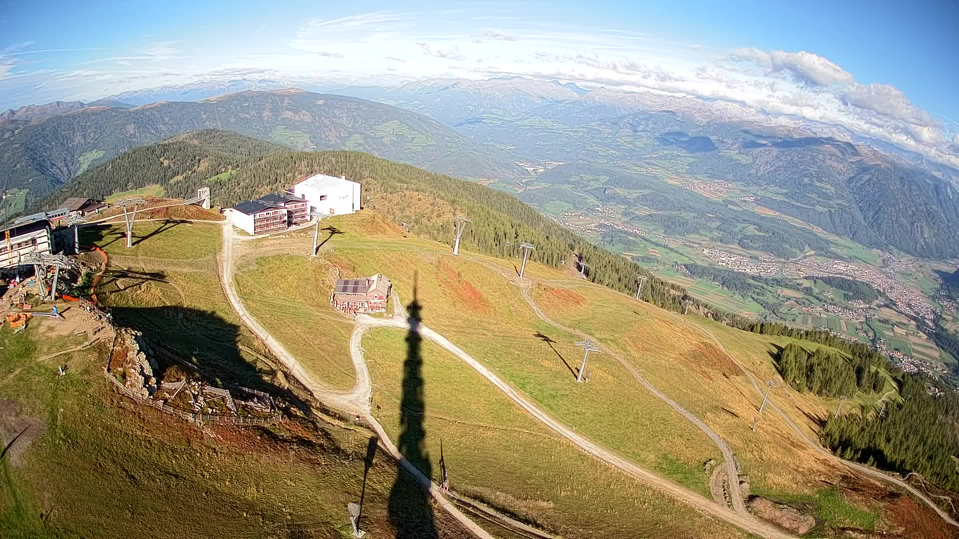 Skigebiet Kronplatz Gipfel | Blick auf Bruneck