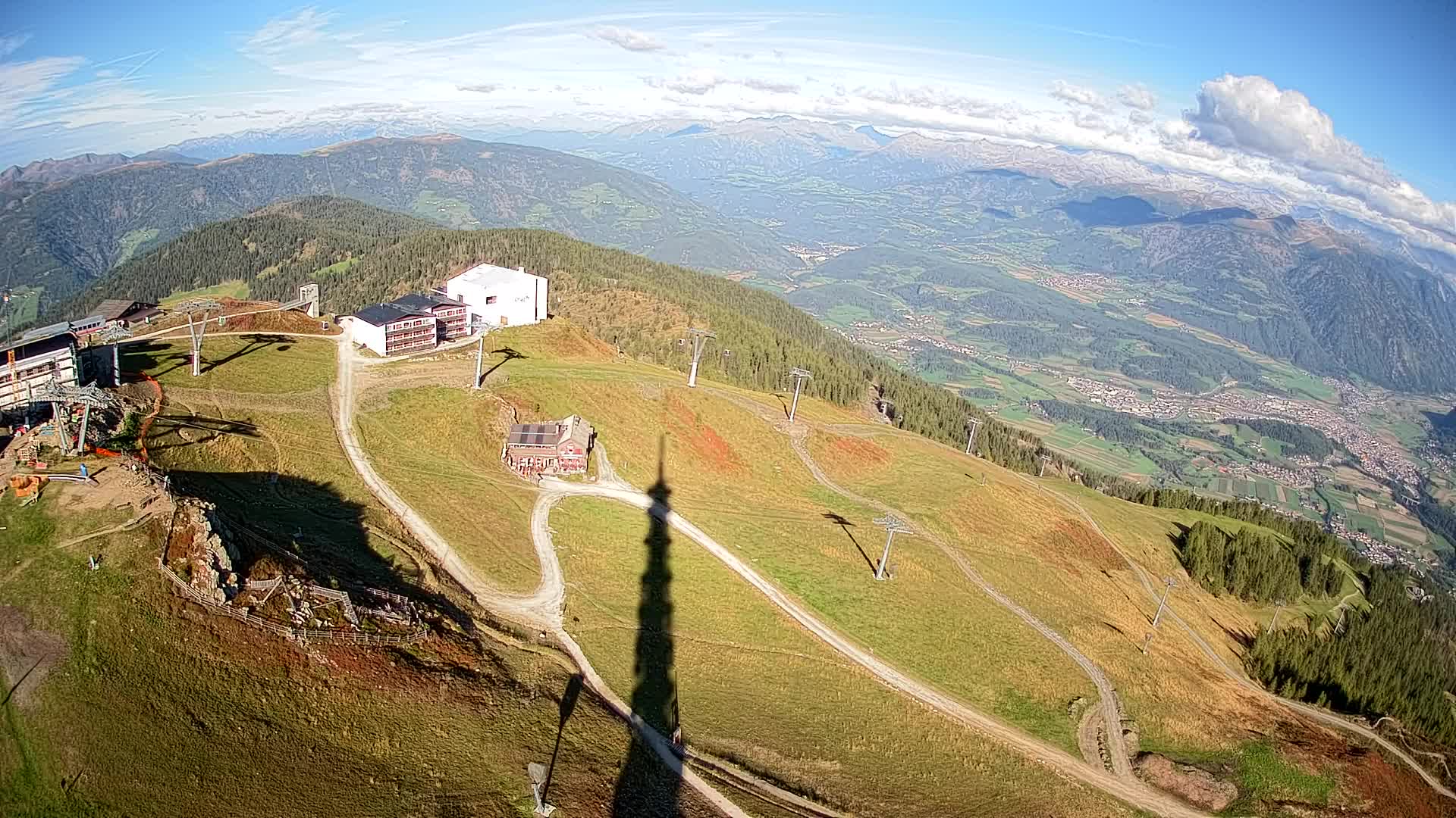 Skigebiet Kronplatz Gipfel | Blick auf Bruneck