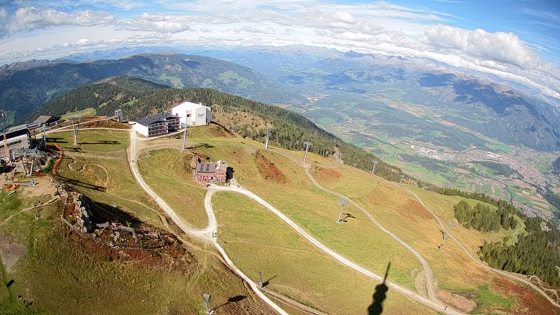 Kronplatz peak Ski resort | view to Bruneck