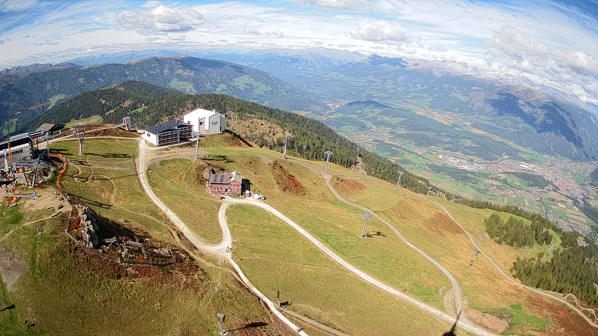 Kronplatz peak Ski resort | view to Bruneck
