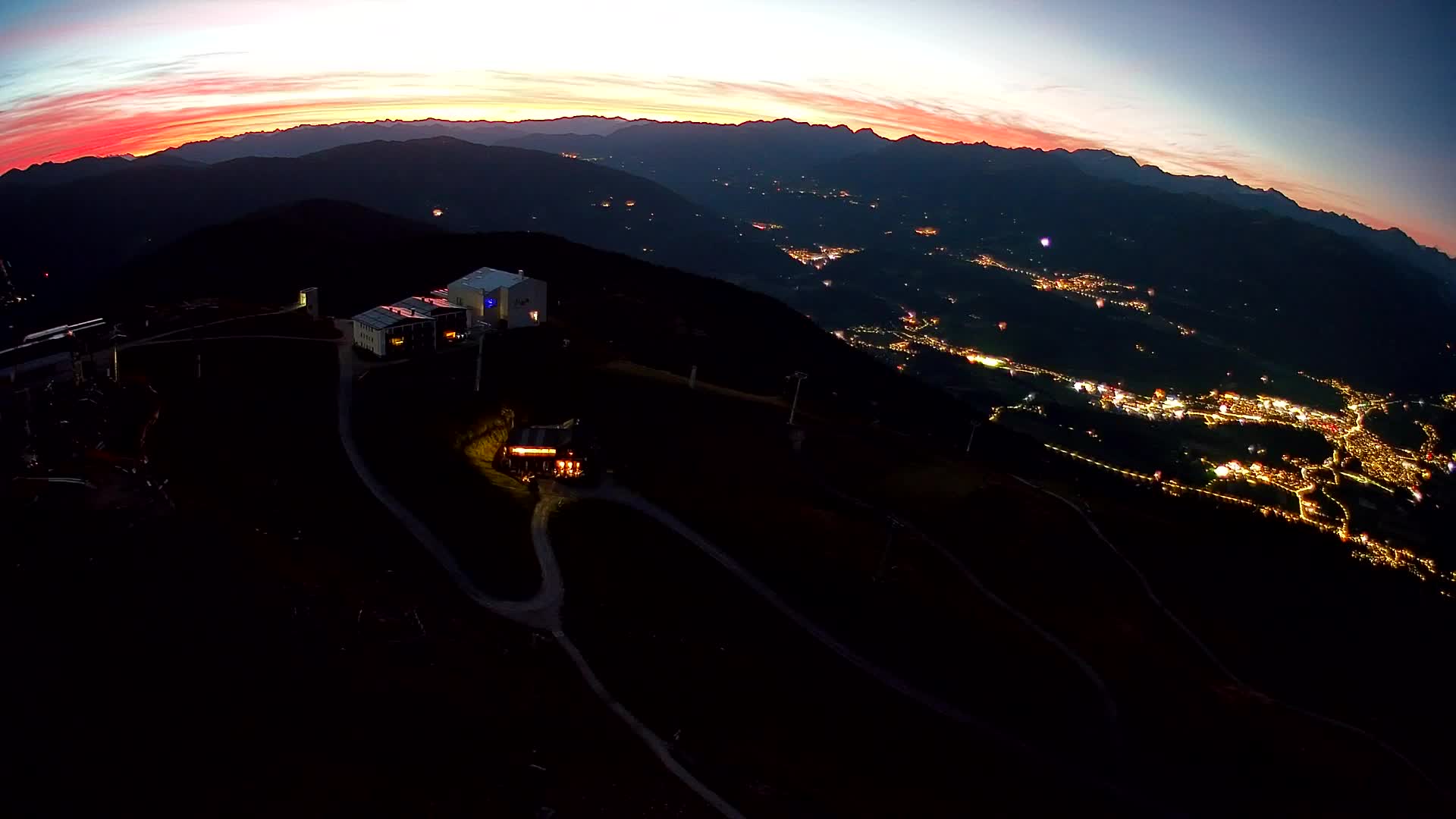 Kronplatz peak Ski resort | view to Bruneck