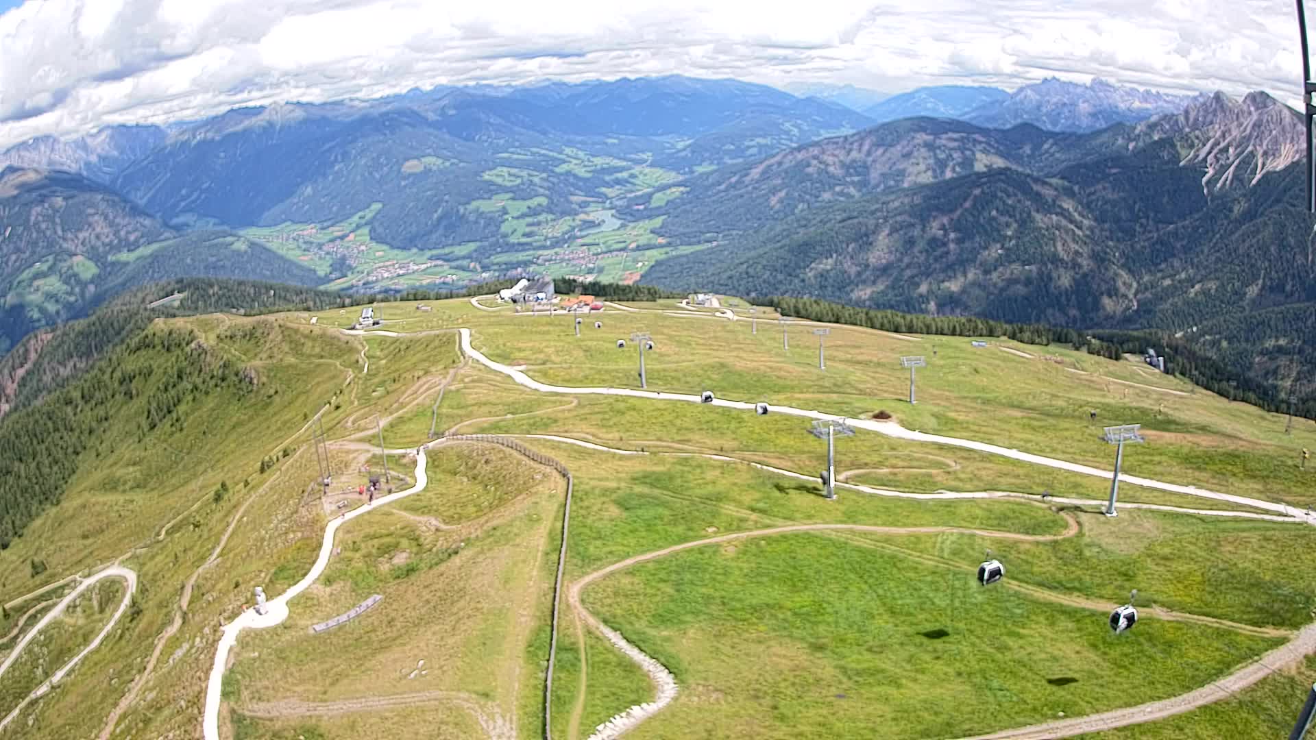 Kronplatz-Gipfel | Blick nach Olang – Valdaora