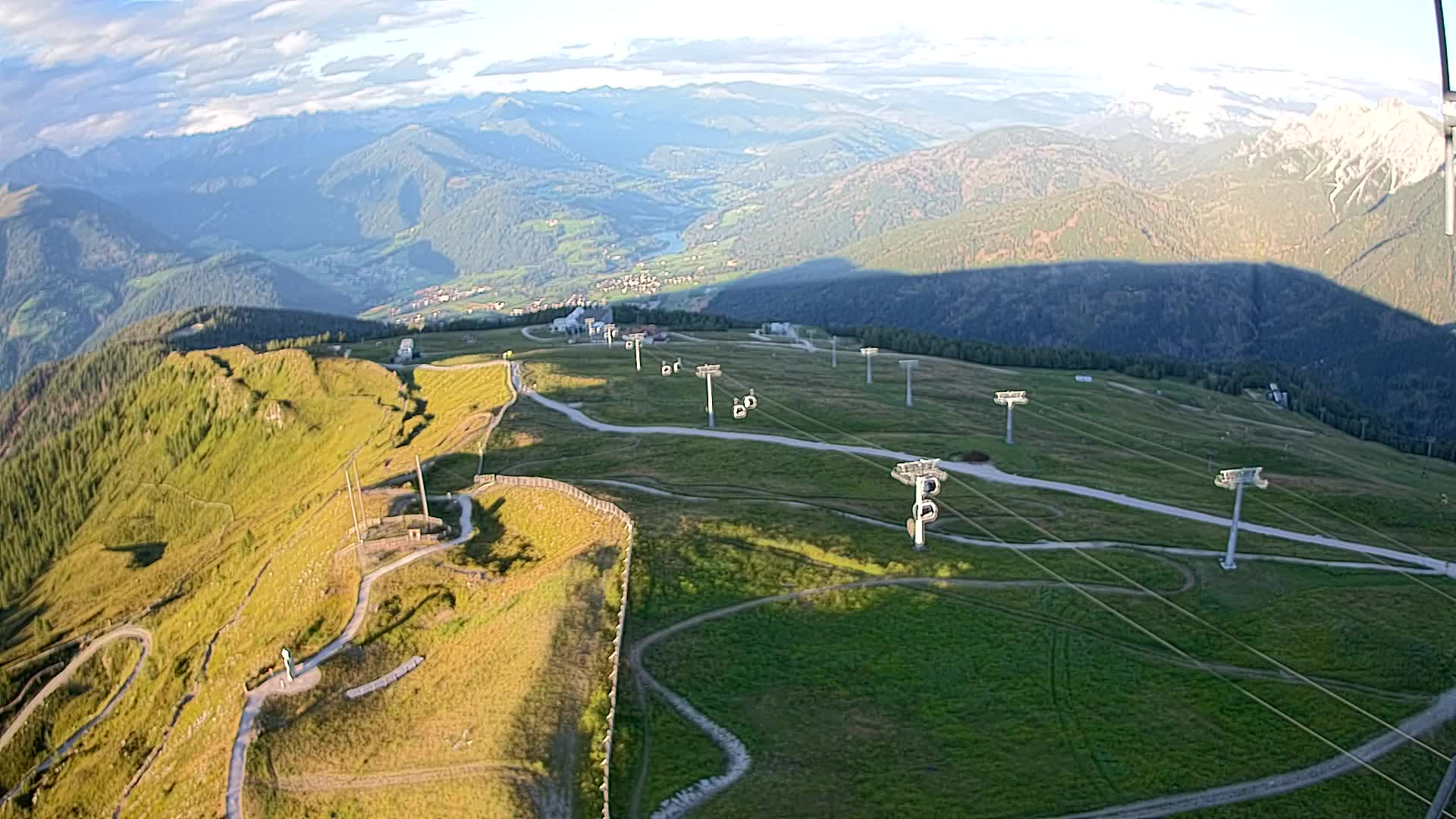 Kronplatz-Gipfel | Blick nach Olang – Valdaora