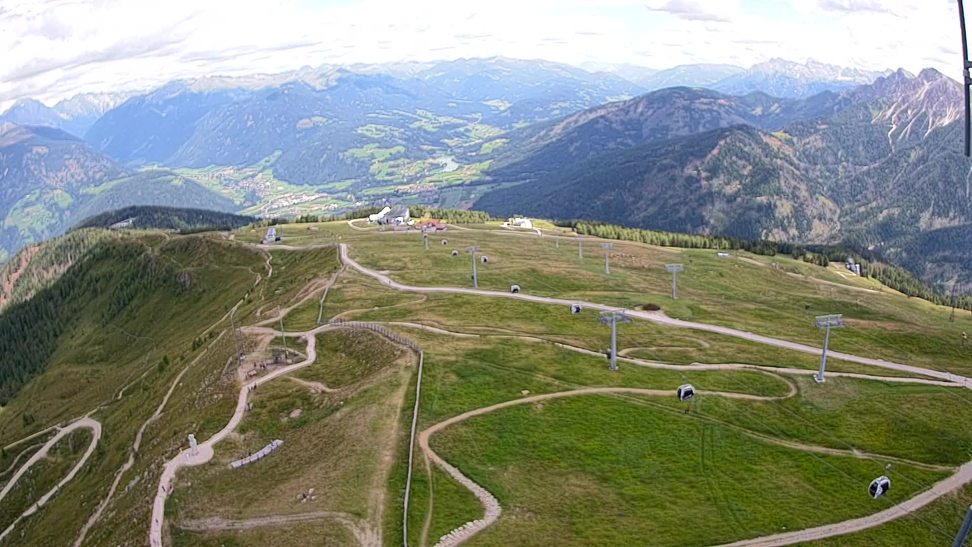 Kronplatz-Gipfel | Blick nach Olang – Valdaora