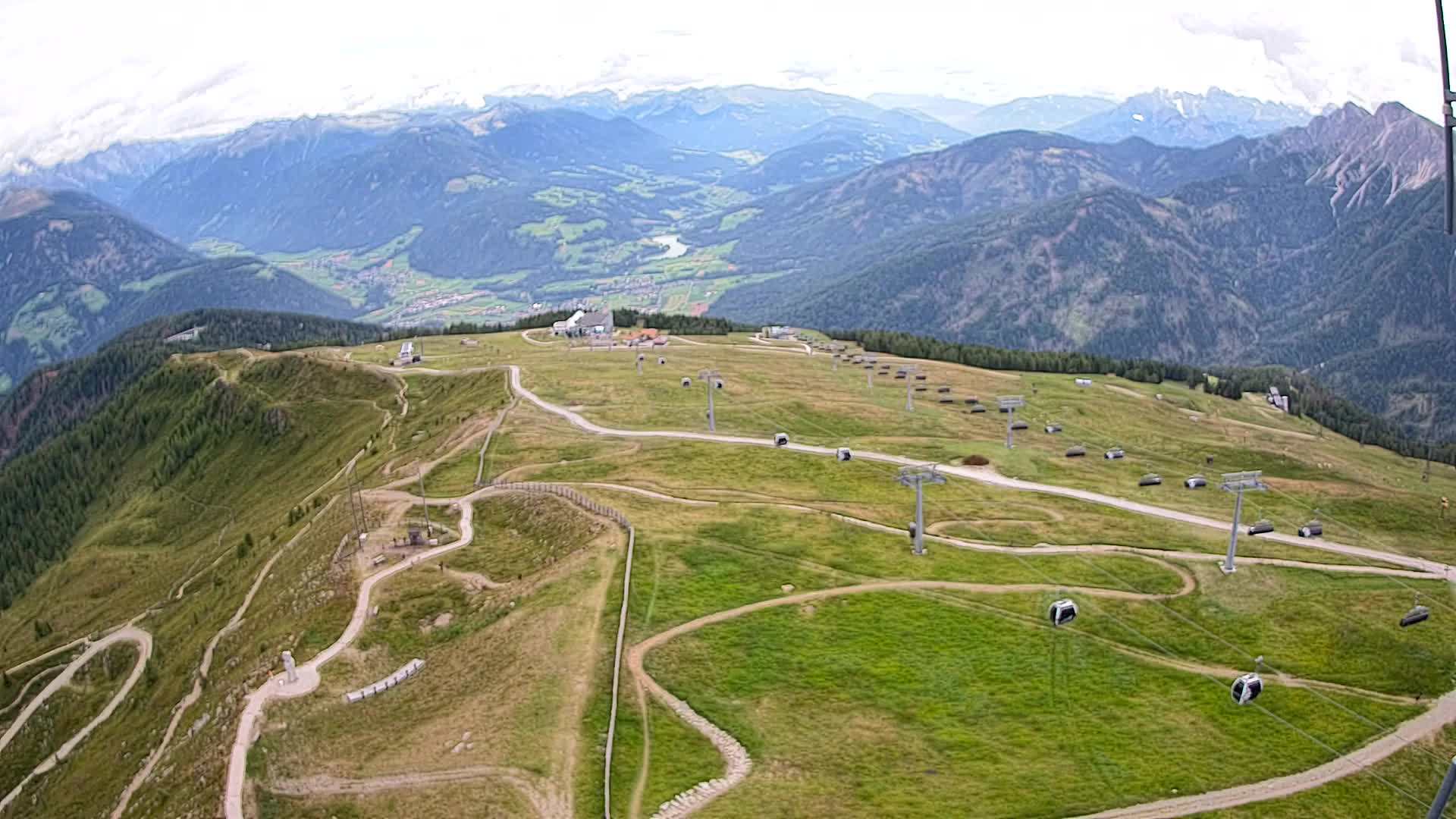 Kronplatz-Gipfel | Blick nach Olang – Valdaora