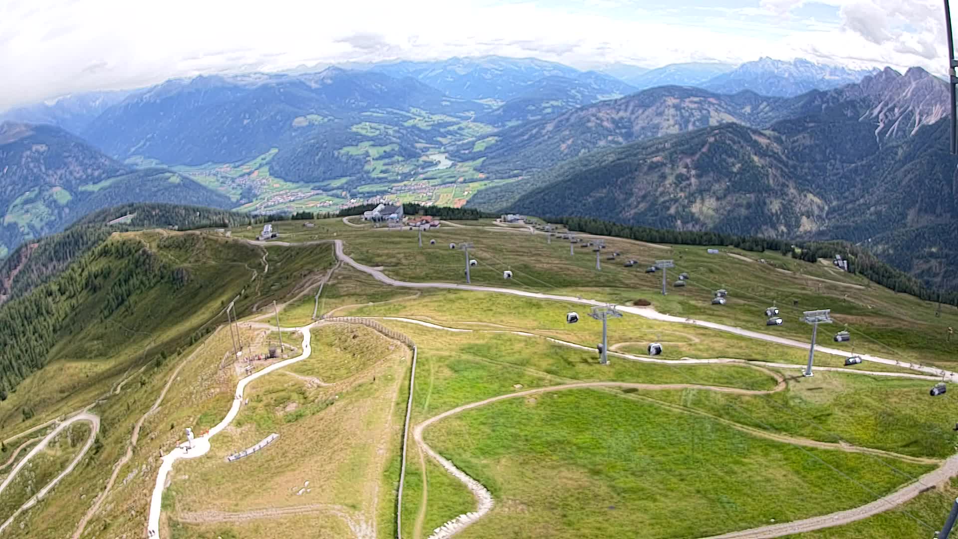 Kronplatz-Gipfel | Blick nach Olang – Valdaora