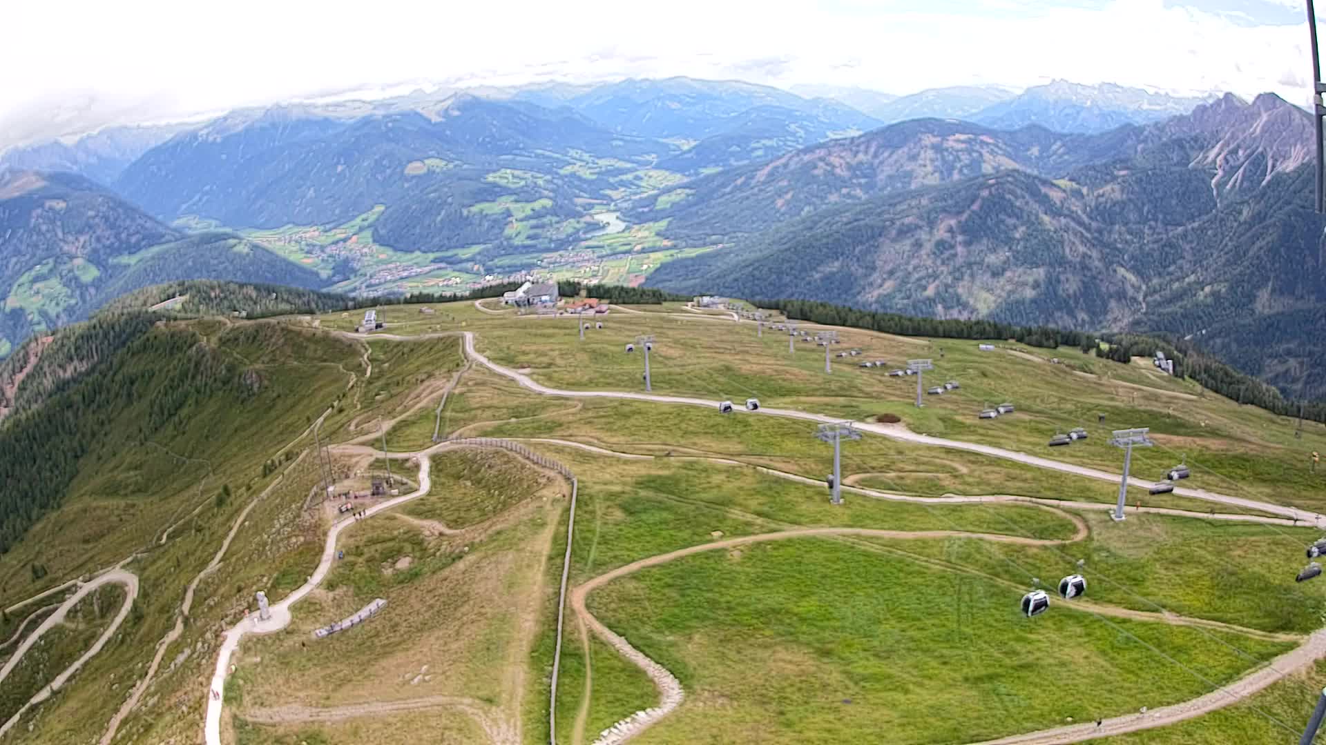 Kronplatz-Gipfel | Blick nach Olang – Valdaora