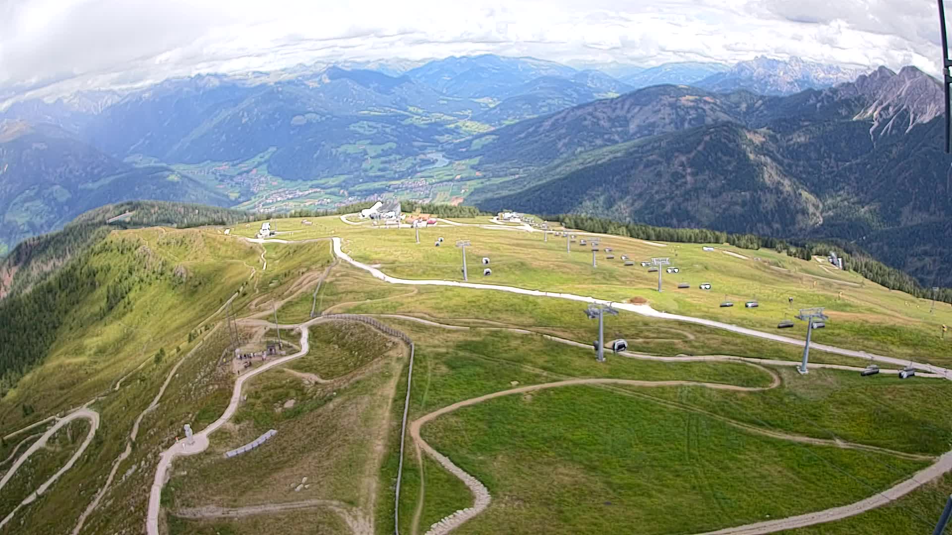 Kronplatz-Gipfel | Blick nach Olang – Valdaora