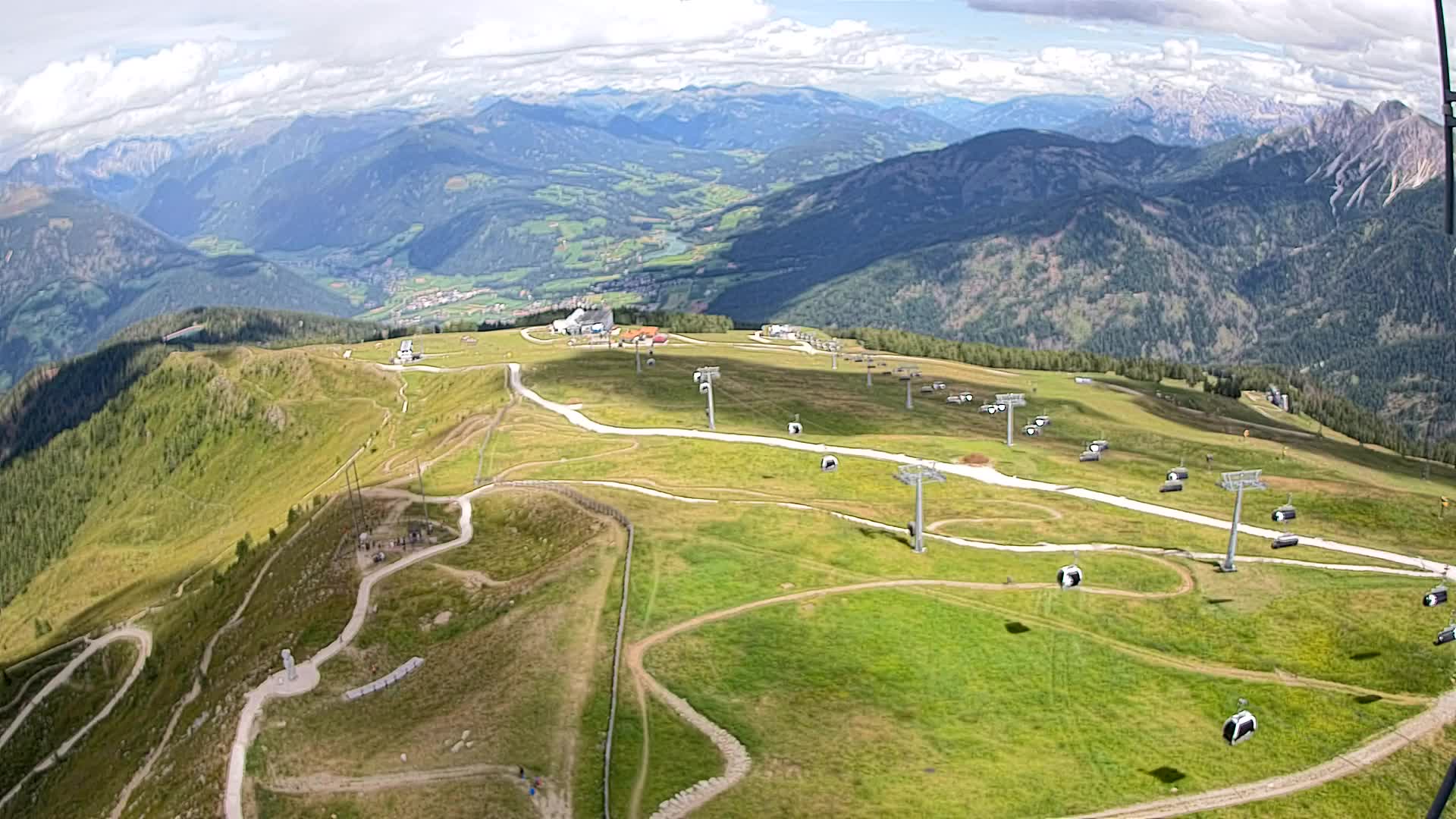 Kronplatz-Gipfel | Blick nach Olang – Valdaora