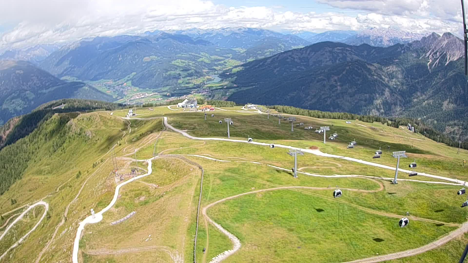 Kronplatz-Gipfel | Blick nach Olang – Valdaora