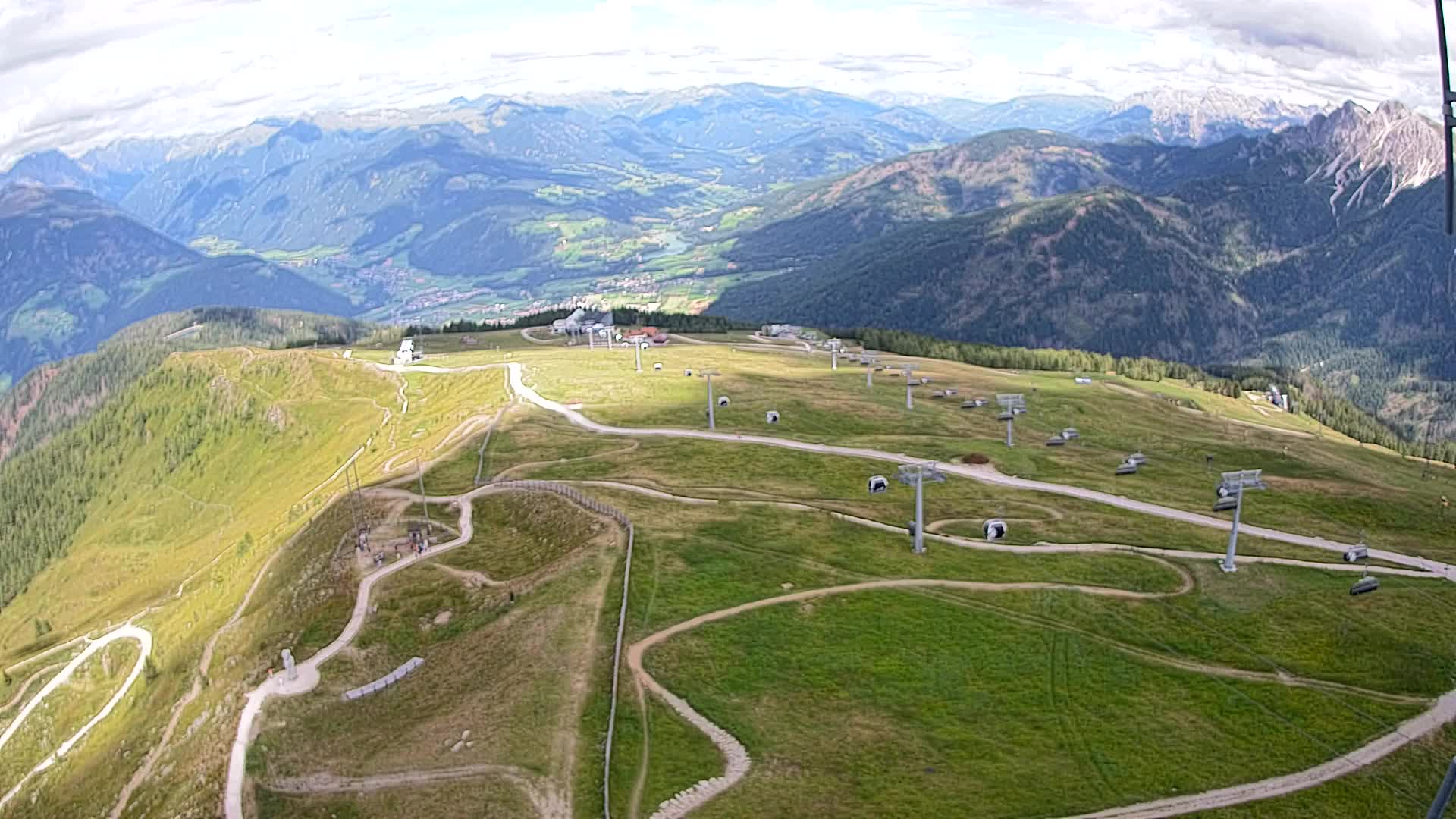Kronplatz-Gipfel | Blick nach Olang – Valdaora