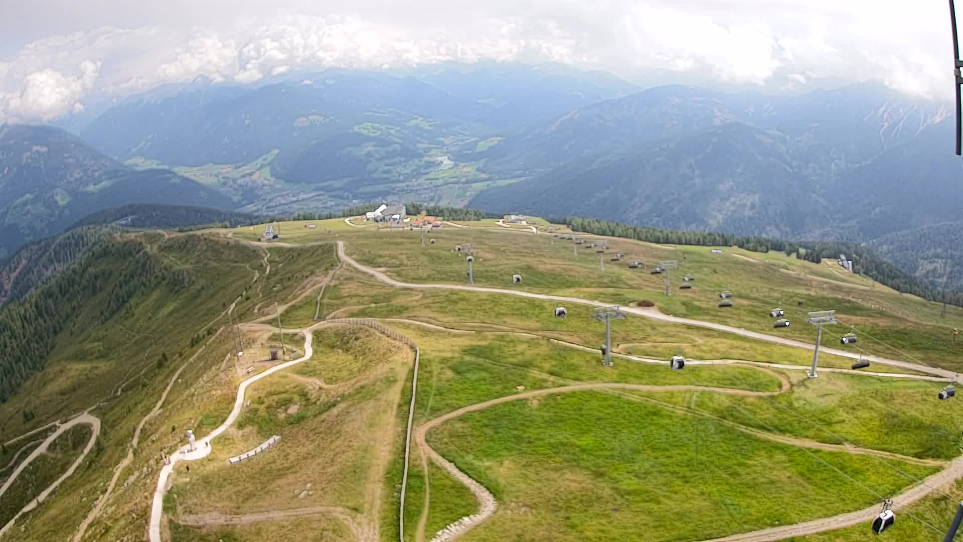 Kronplatz-Gipfel | Blick nach Olang – Valdaora