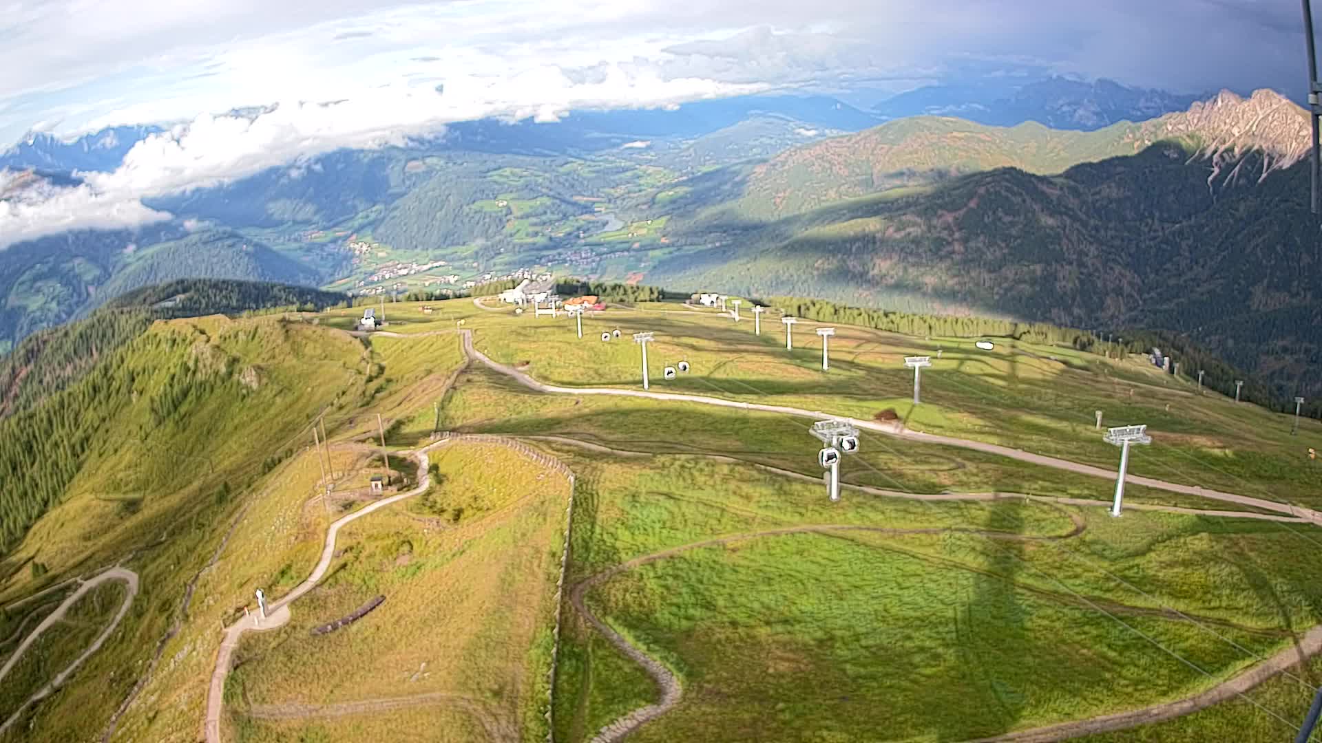Kronplatz-Gipfel | Blick nach Olang – Valdaora